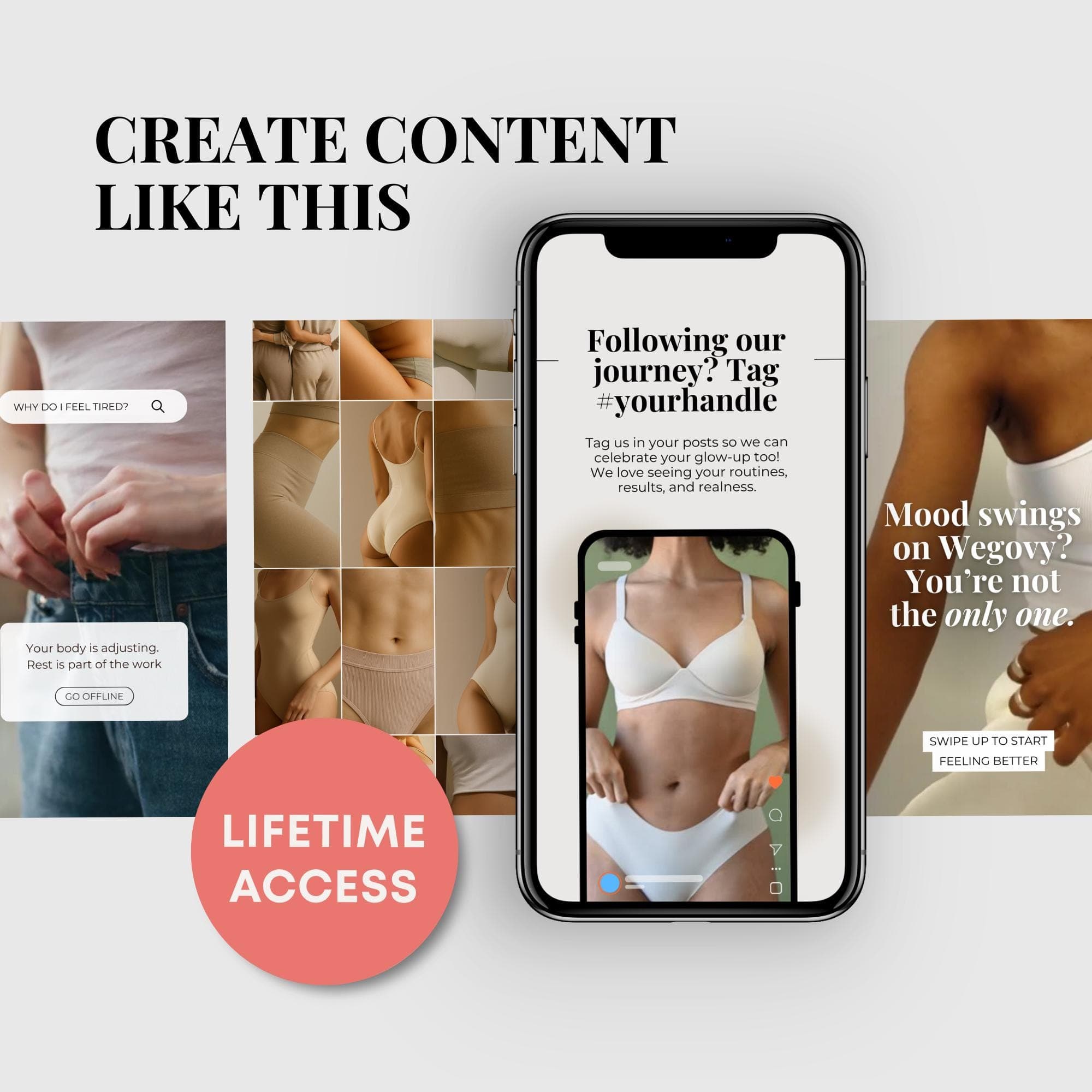 Semaglutide Weight Loss Reels, Nurse Injector Instagram Templates (Canva Designs)