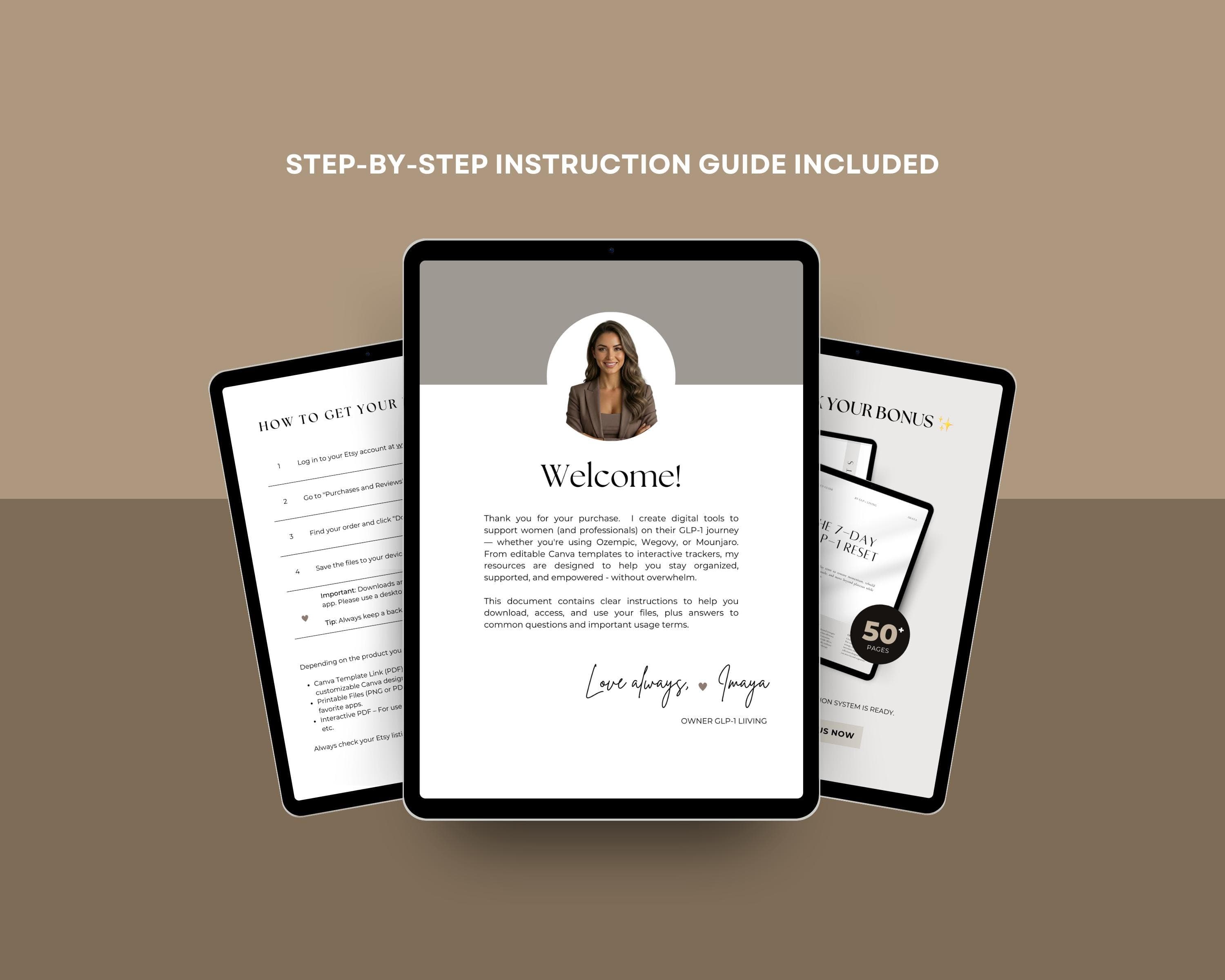 Editable GLP1 Social Media Templates, Medspa Instagram Story (Canva)
