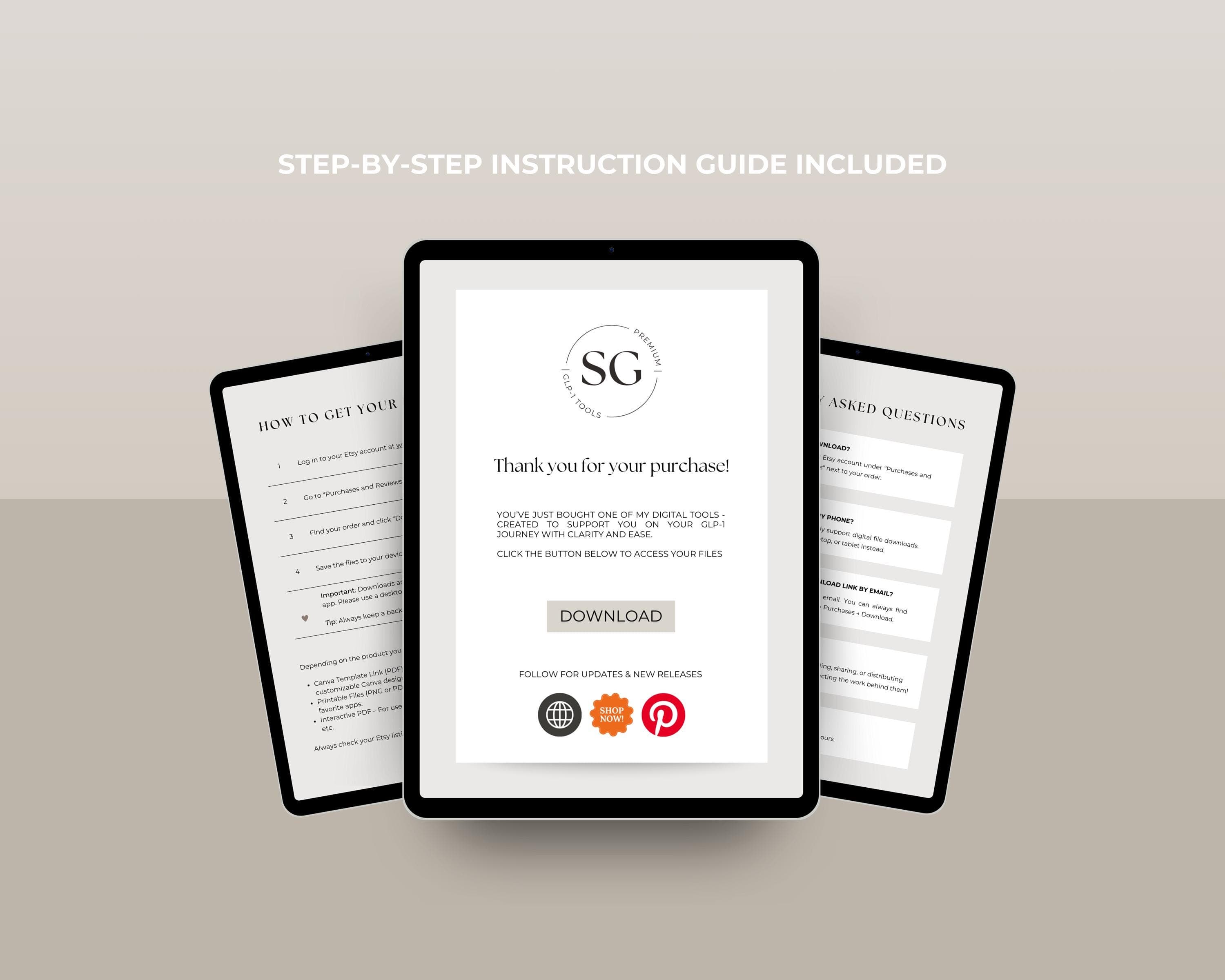 GLP1 Weight Loss Flyer for Clinics | Tirzepatide & Semaglutide, Editable Canva Flyer (Digital File)