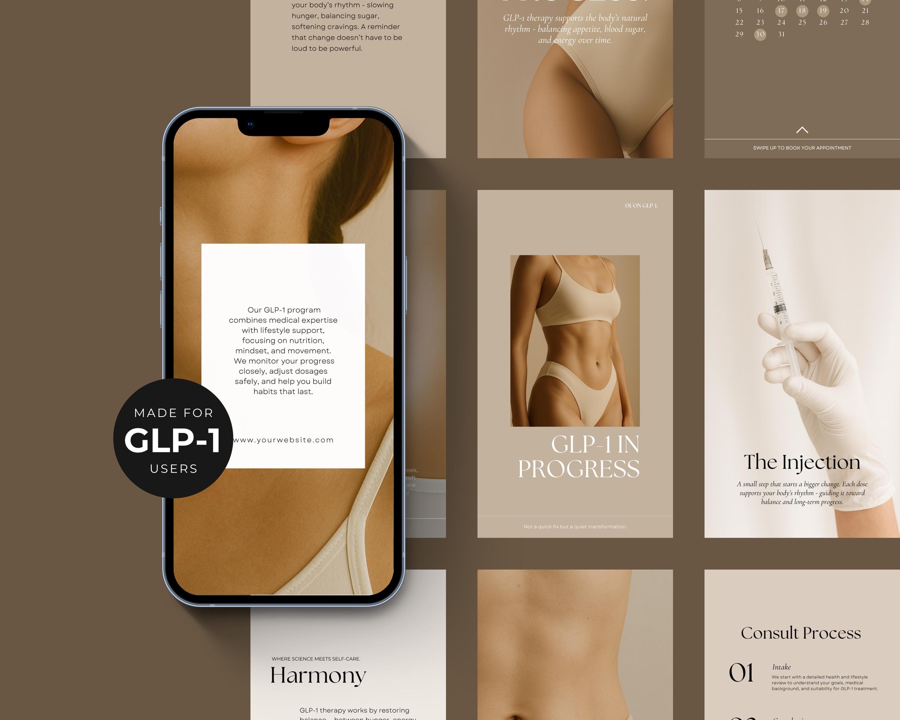 Patient Onboarding Instagram Story Templates for Nurse Practitioners | Editable Canva Welcome & Intake Posts | New Client Clinic Slides