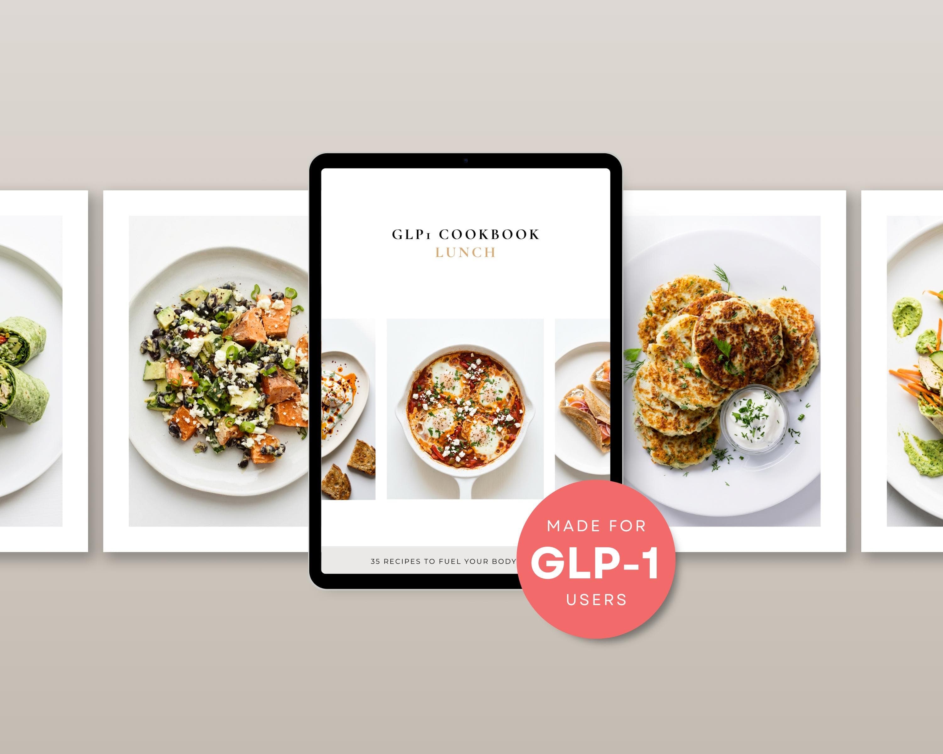 High Protein Lunch Meal Prep | 35 GLP-1 Recipes for Weight Loss & Steady Energy | Easy Make-Ahead PDF Cookbook
