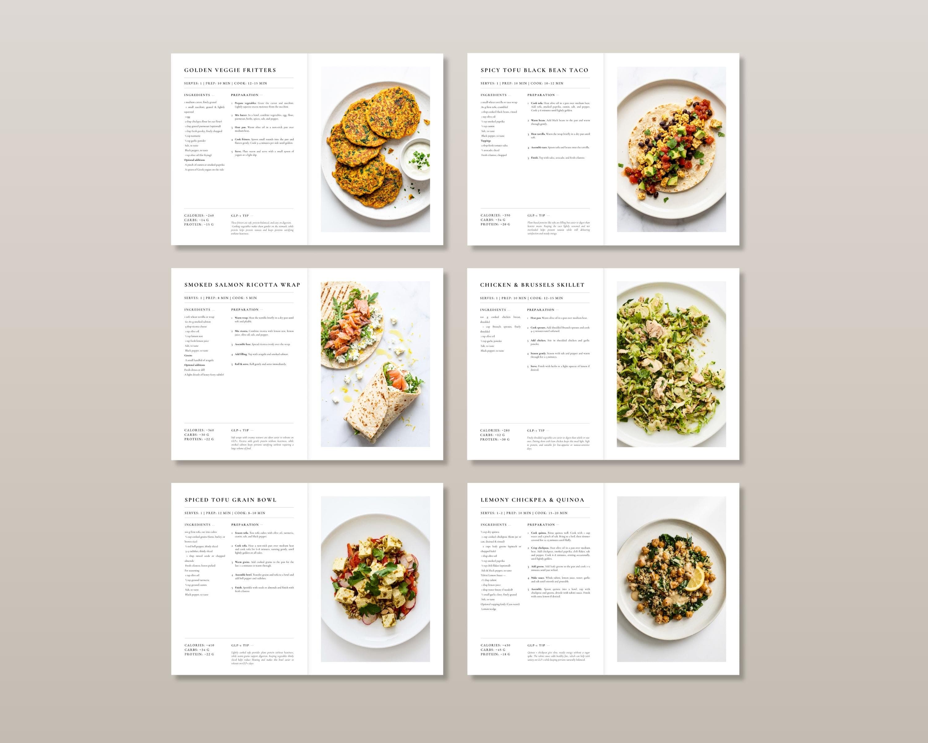 High Protein Lunch Meal Prep | 35 GLP-1 Recipes for Weight Loss & Steady Energy | Easy Make-Ahead PDF Cookbook