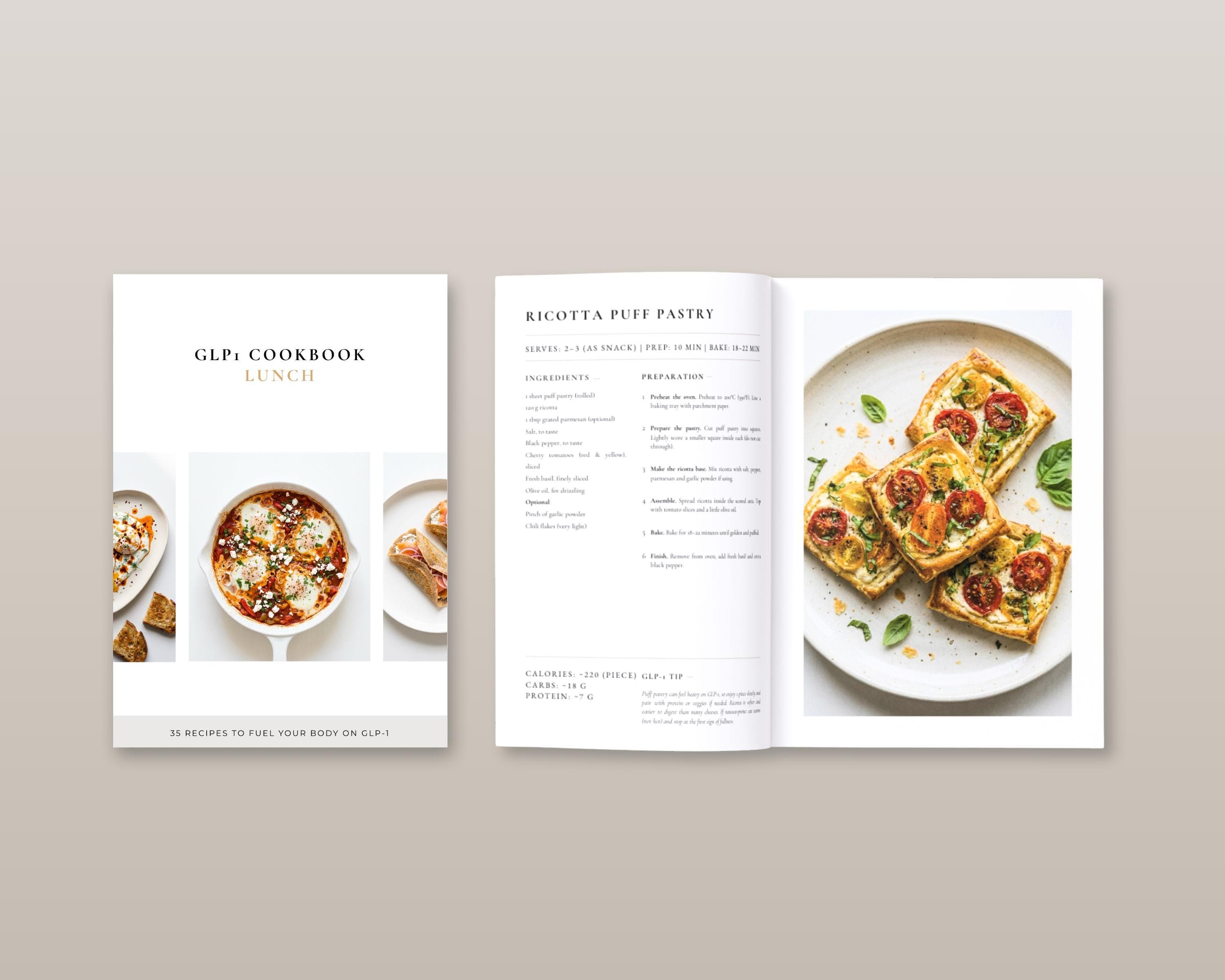 High Protein Lunch Meal Prep | 35 GLP-1 Recipes for Weight Loss & Steady Energy | Easy Make-Ahead PDF Cookbook