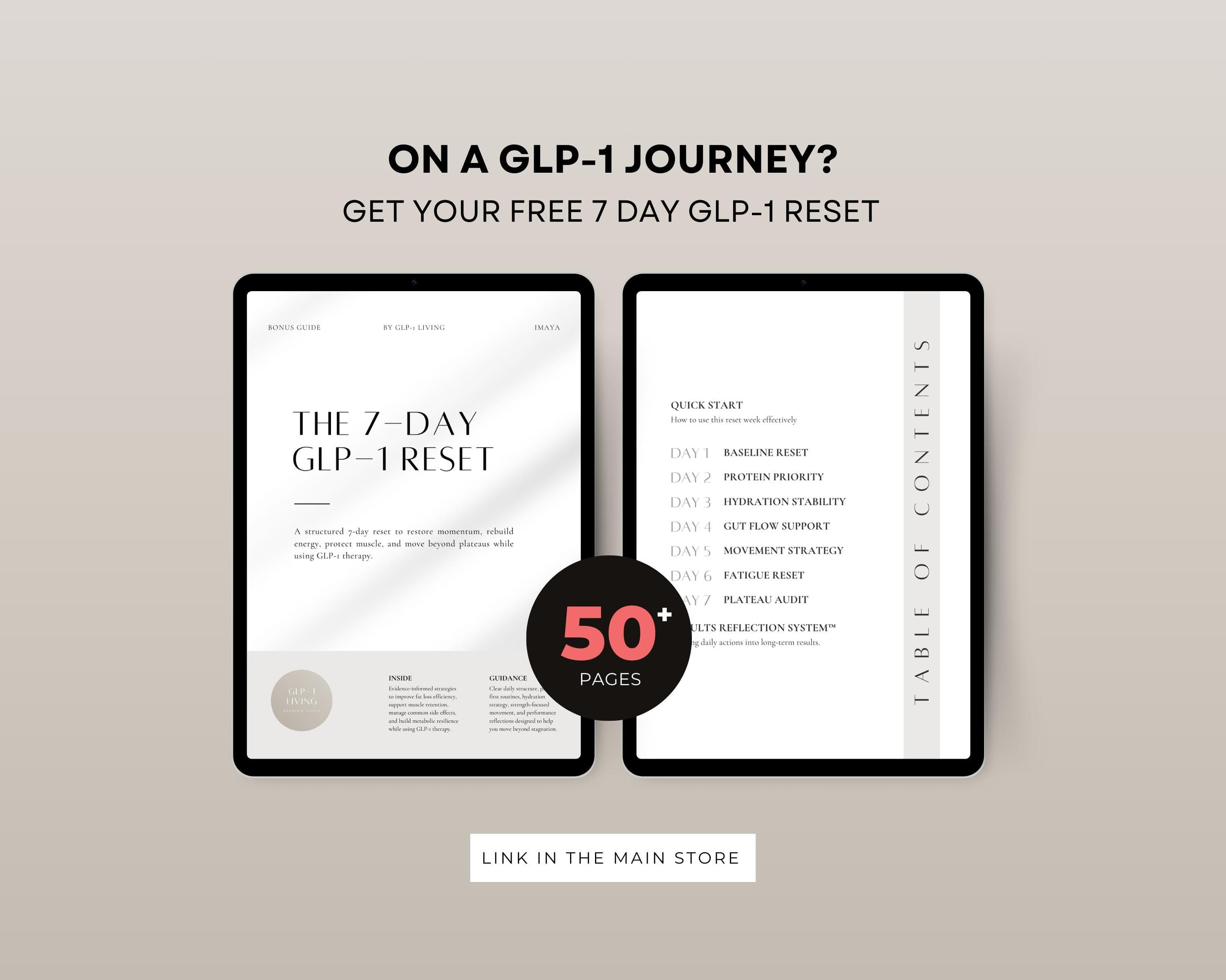 GLP-1 Food Swap Guide for Beginners | Semaglutide & Tirzepatide Diet Swaps | Symptom Friendly Foods | GLP1 Nausea Help Printable
