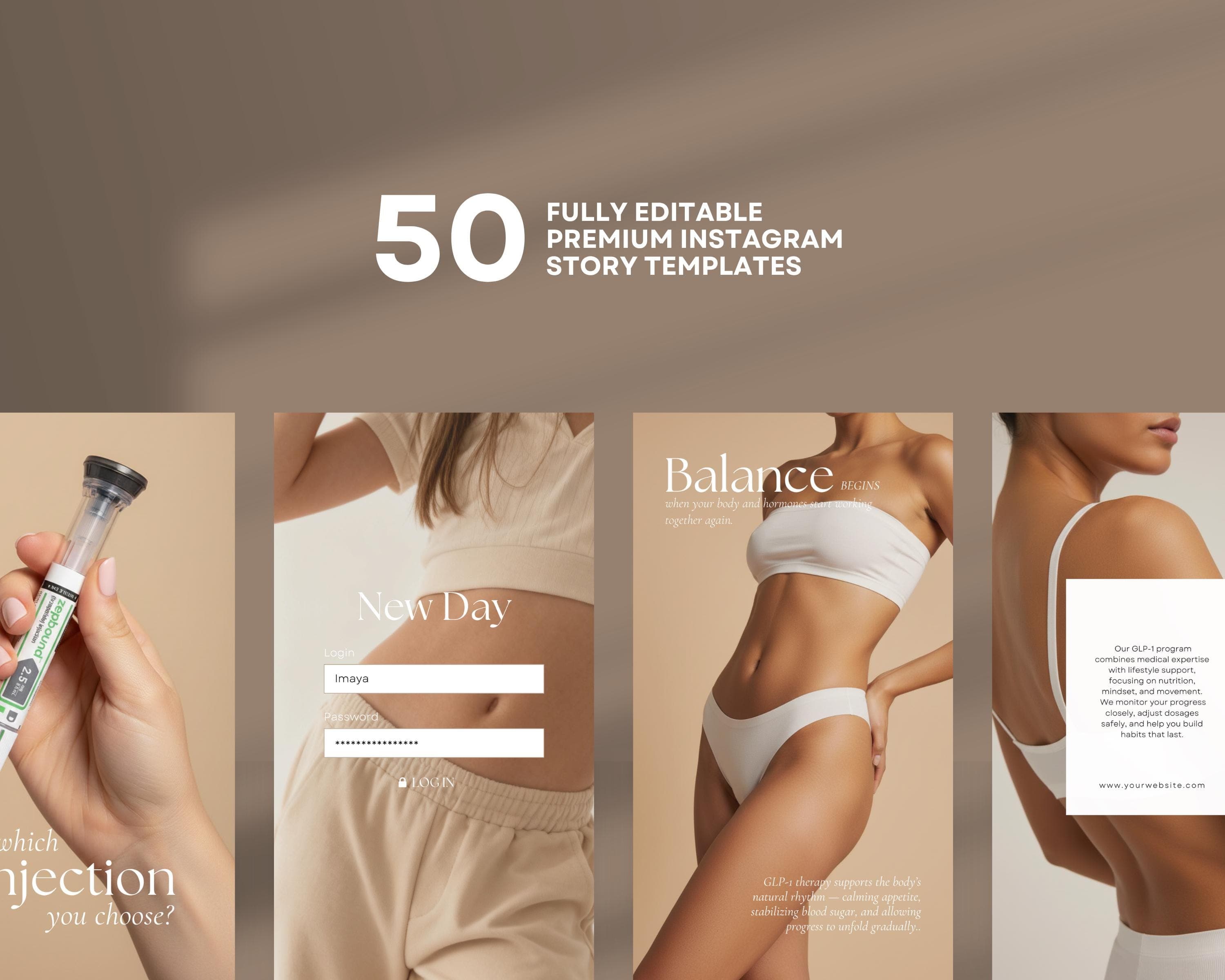 Medspa Before After Instagram Story Templates | Editable Canva Esthetician Result Posts | Skin Transformation Slides for Beauty Clinics
