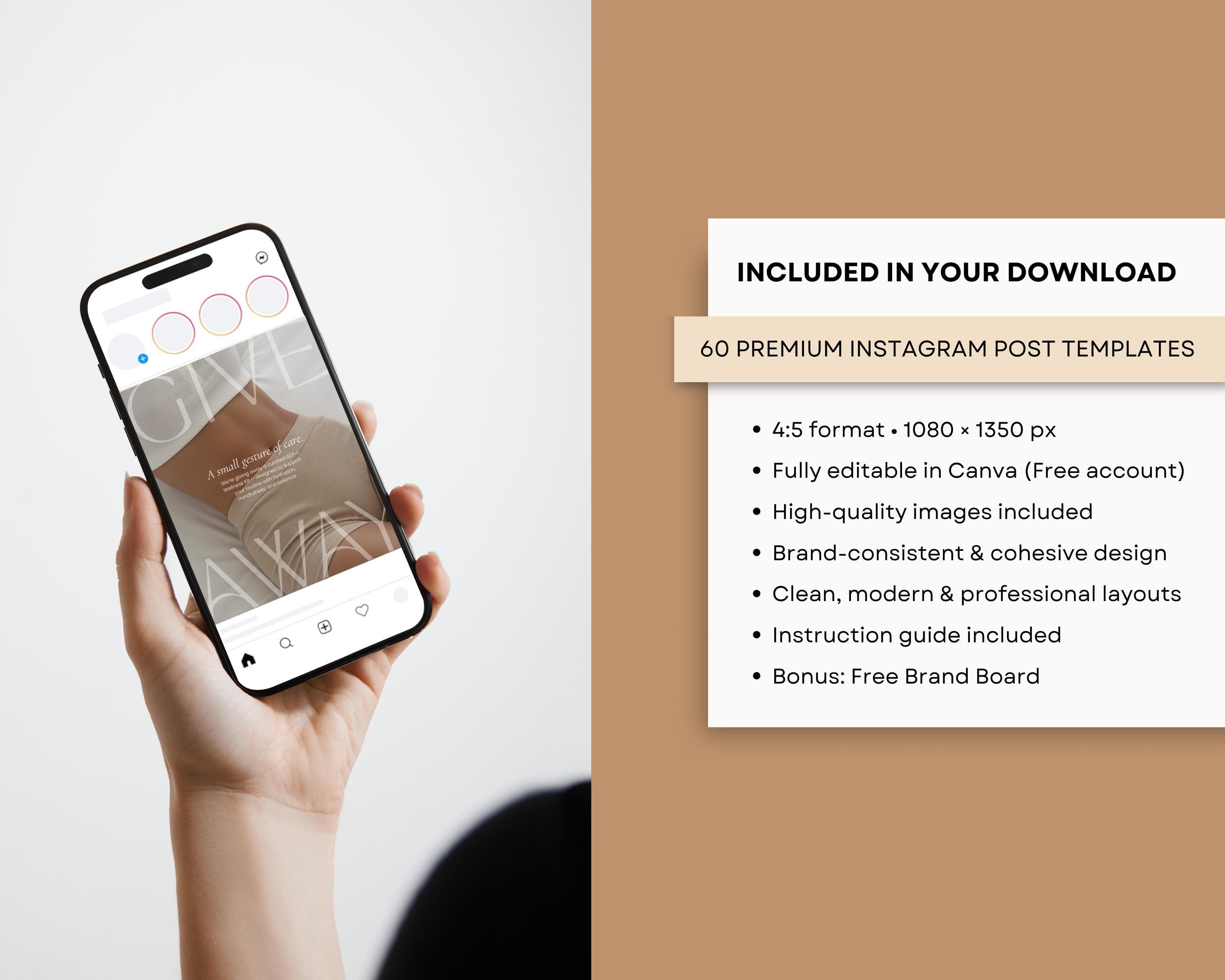 GLP-1 Instagram Post Template Minimalist Canva Semaglutide Weight Loss Social Media Clean Design