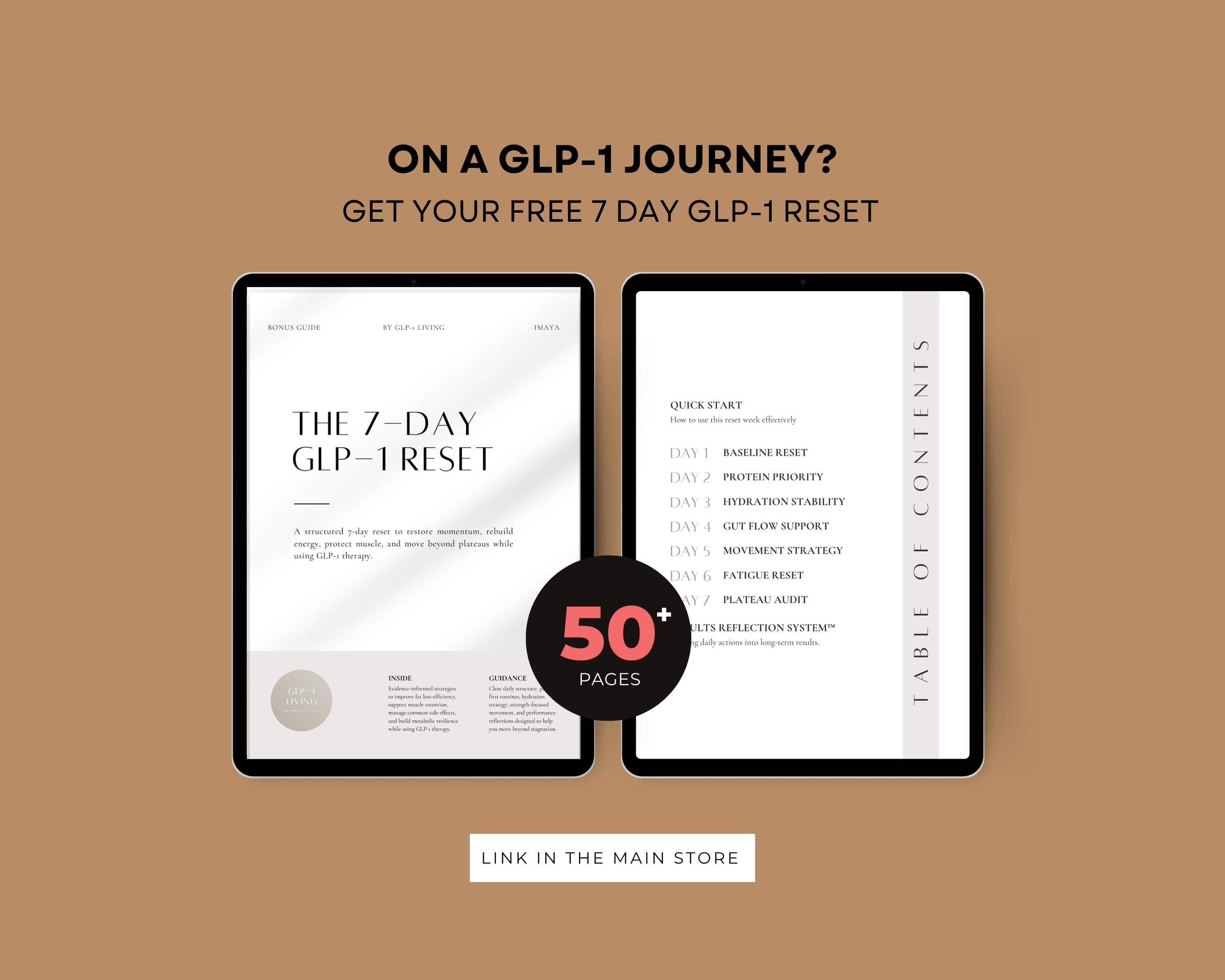 Weight Loss Brochure Template, Editable Canva GLP-1 Clinic Trifold Handout