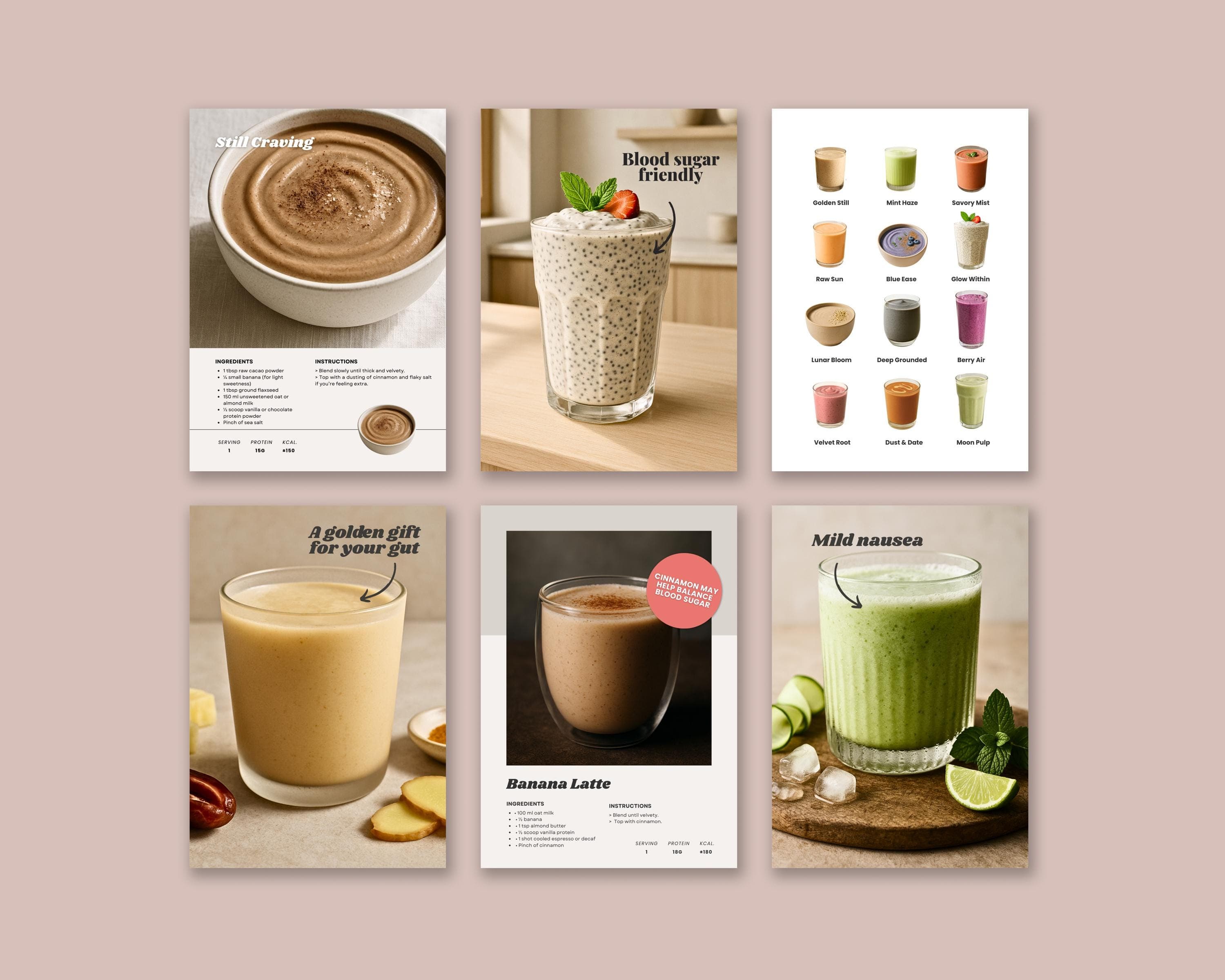 GLP-1 Smoothie Meal Plan, Weight Loss Recipes, Food Tracker (Digital Download)