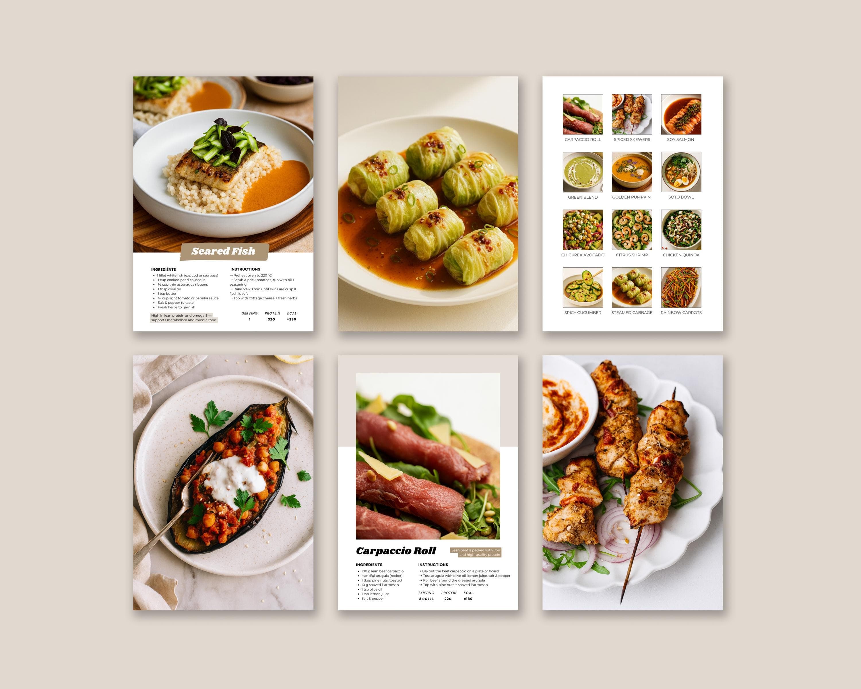 GLP-1 Dinner Meal Plan Bundle, Healthy Recipes (Instant Download)