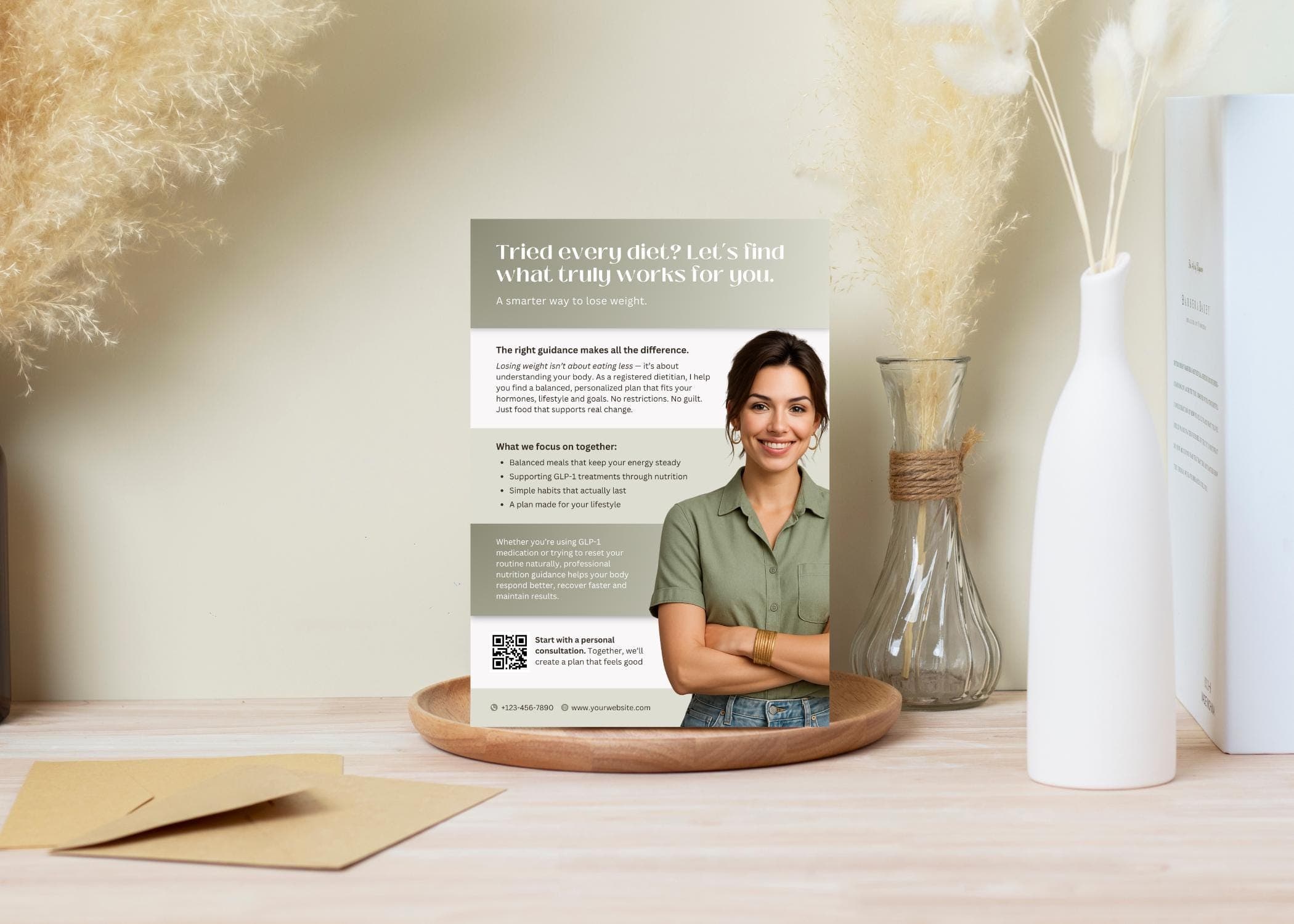 Tirzepatide Zepbound Weight Loss Flyer, Canva Patient Education Template