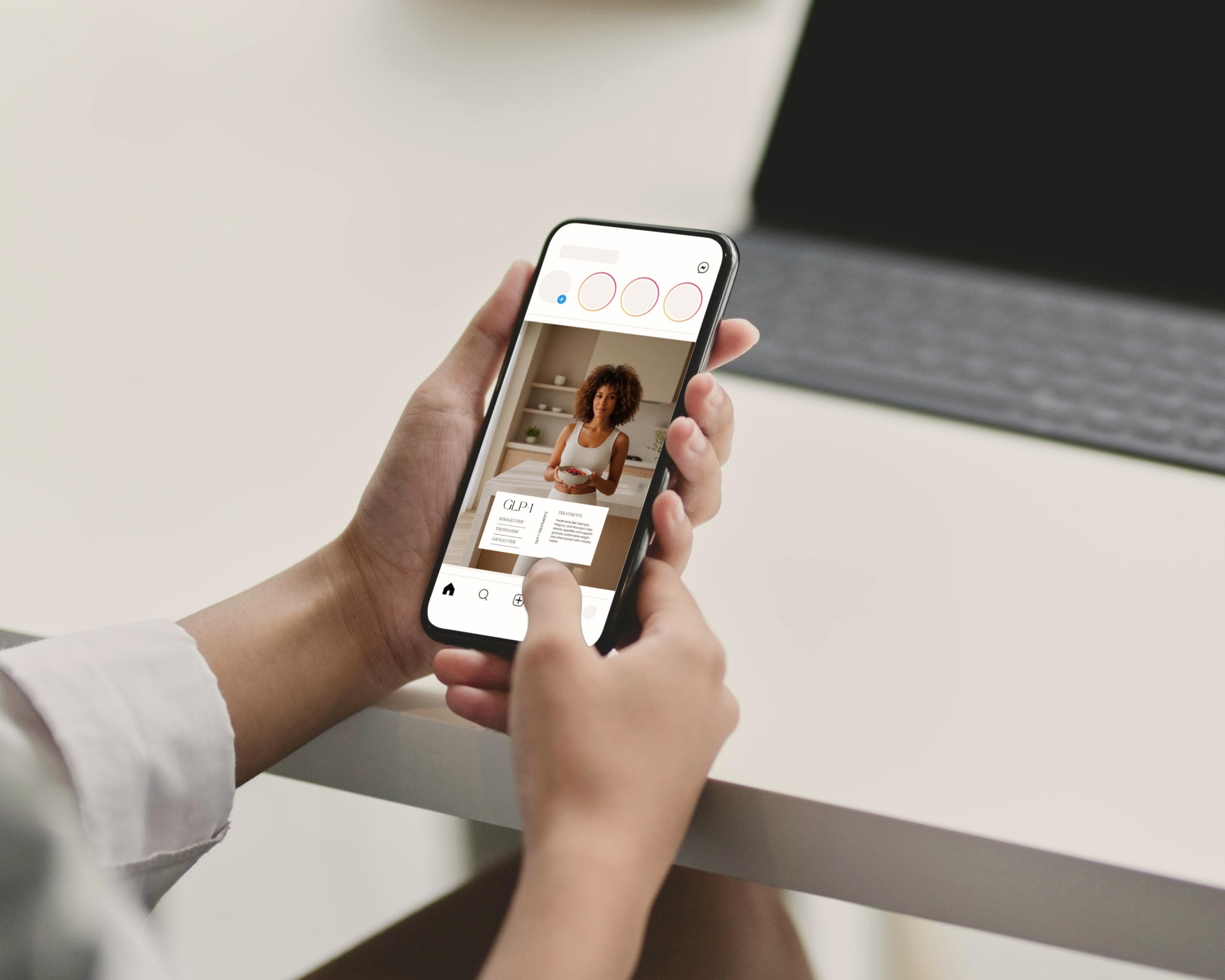 Instagram Posts GLP-1 | 50 Beige Aesthetic Templates | Medspa Editable Canva Designs