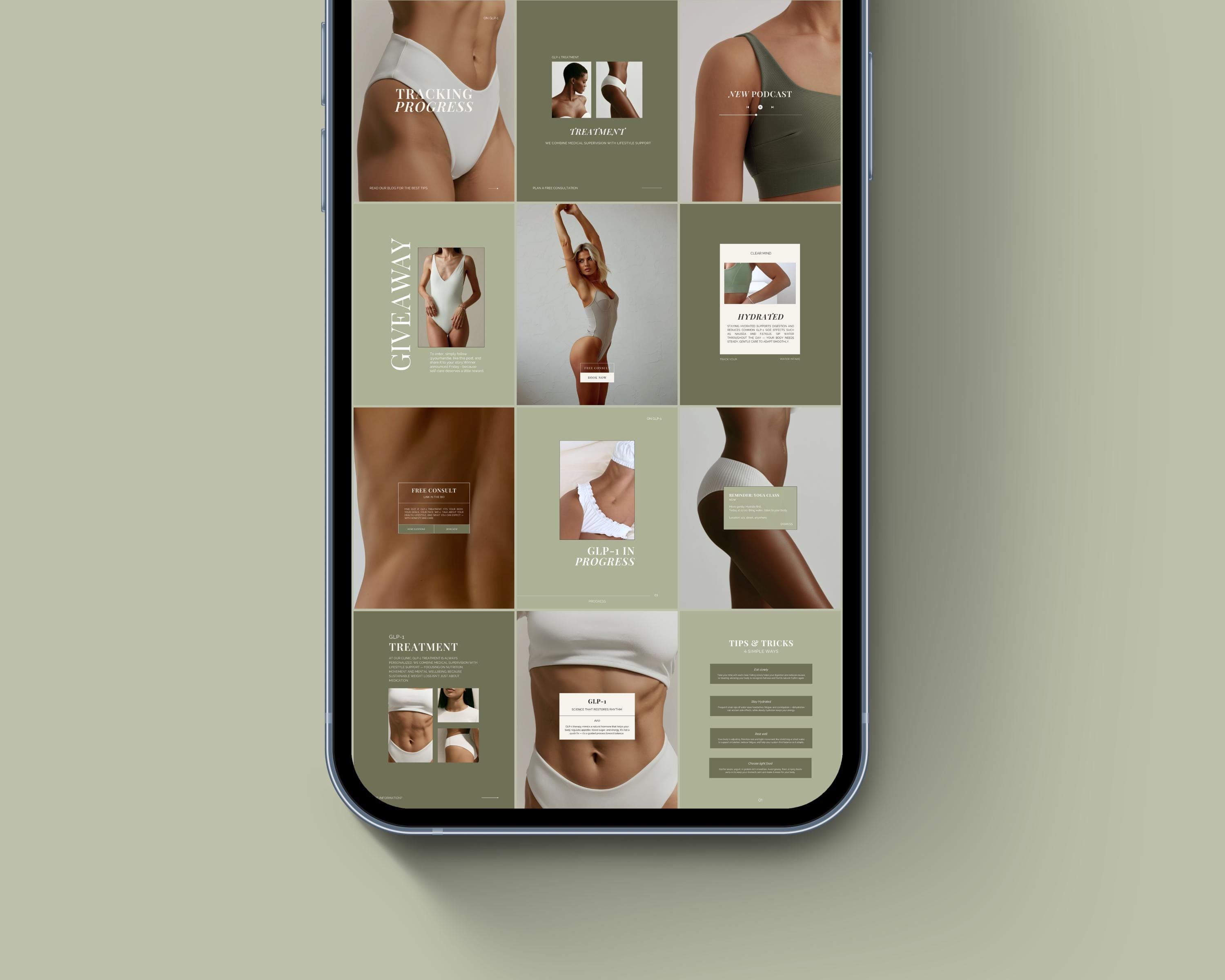 Weight Loss Coach Instagram Templates, Editable Canva Wellness Posts | Health & Weight Loss Coaching Social Media Kit