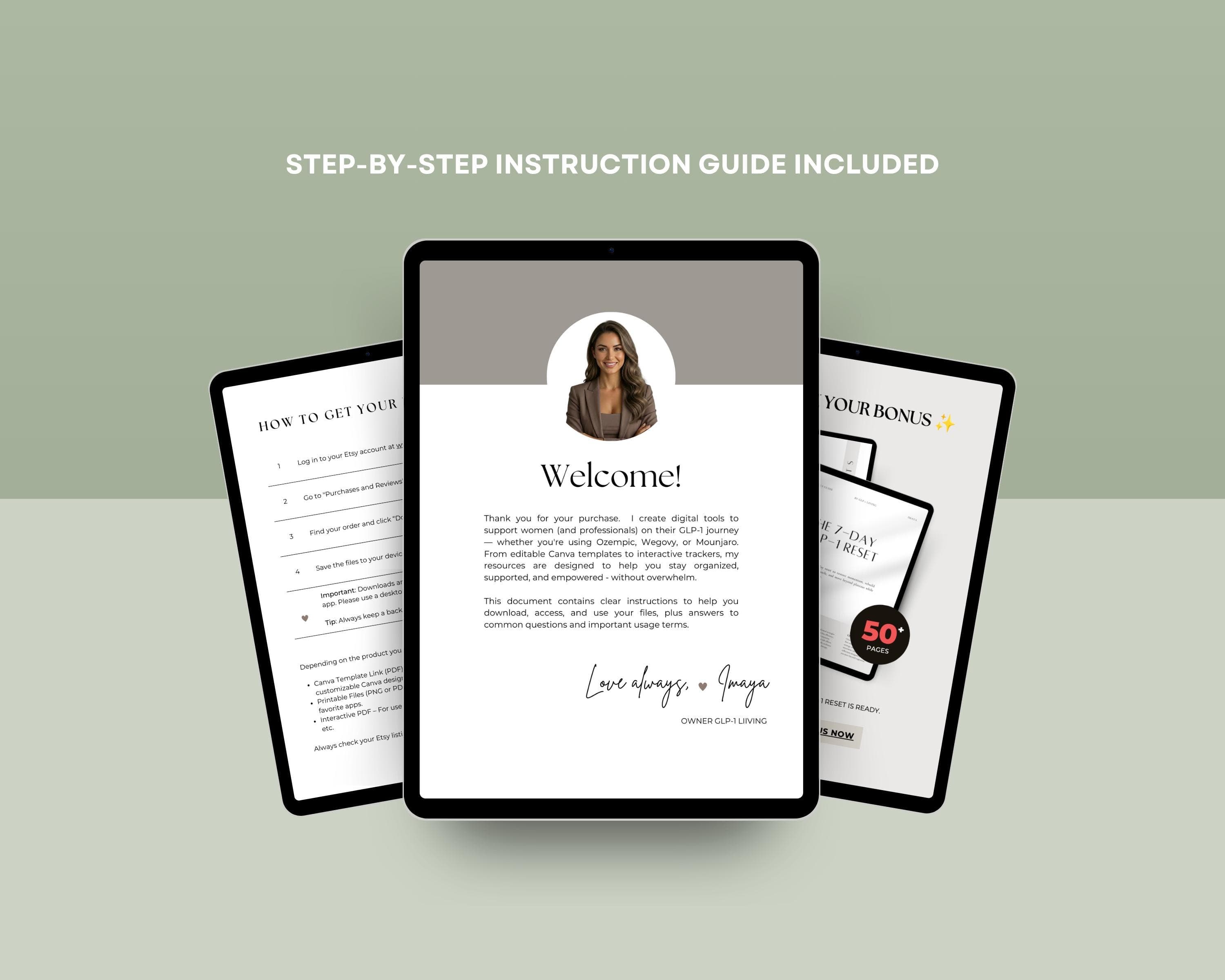Tirzepatide Progress Tracker | GLP1 Injection Log for Weight Loss | Habit Daily, weekly & Monthly Tracking | Log Book for Side Effects