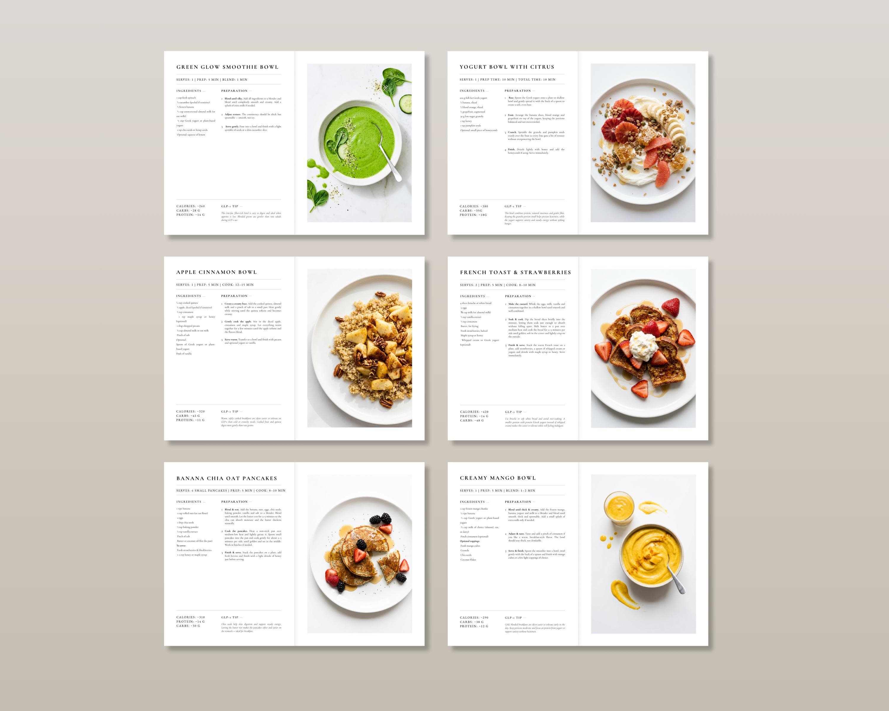 High Protein Breakfast Meal Plan | 35 GLP-1 Morning Recipes for Steady Blood Sugar | Easy Weight Loss Friendly PDF Cookbook