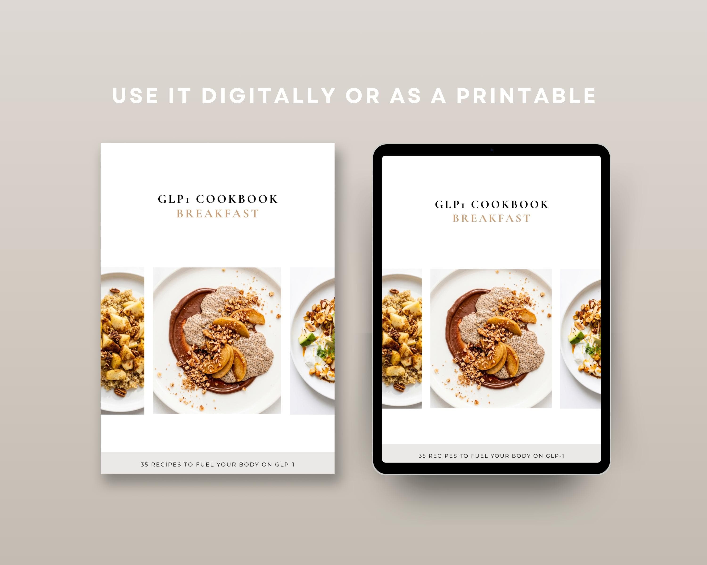 High Protein Breakfast Meal Plan | 35 GLP-1 Morning Recipes for Steady Blood Sugar | Easy Weight Loss Friendly PDF Cookbook