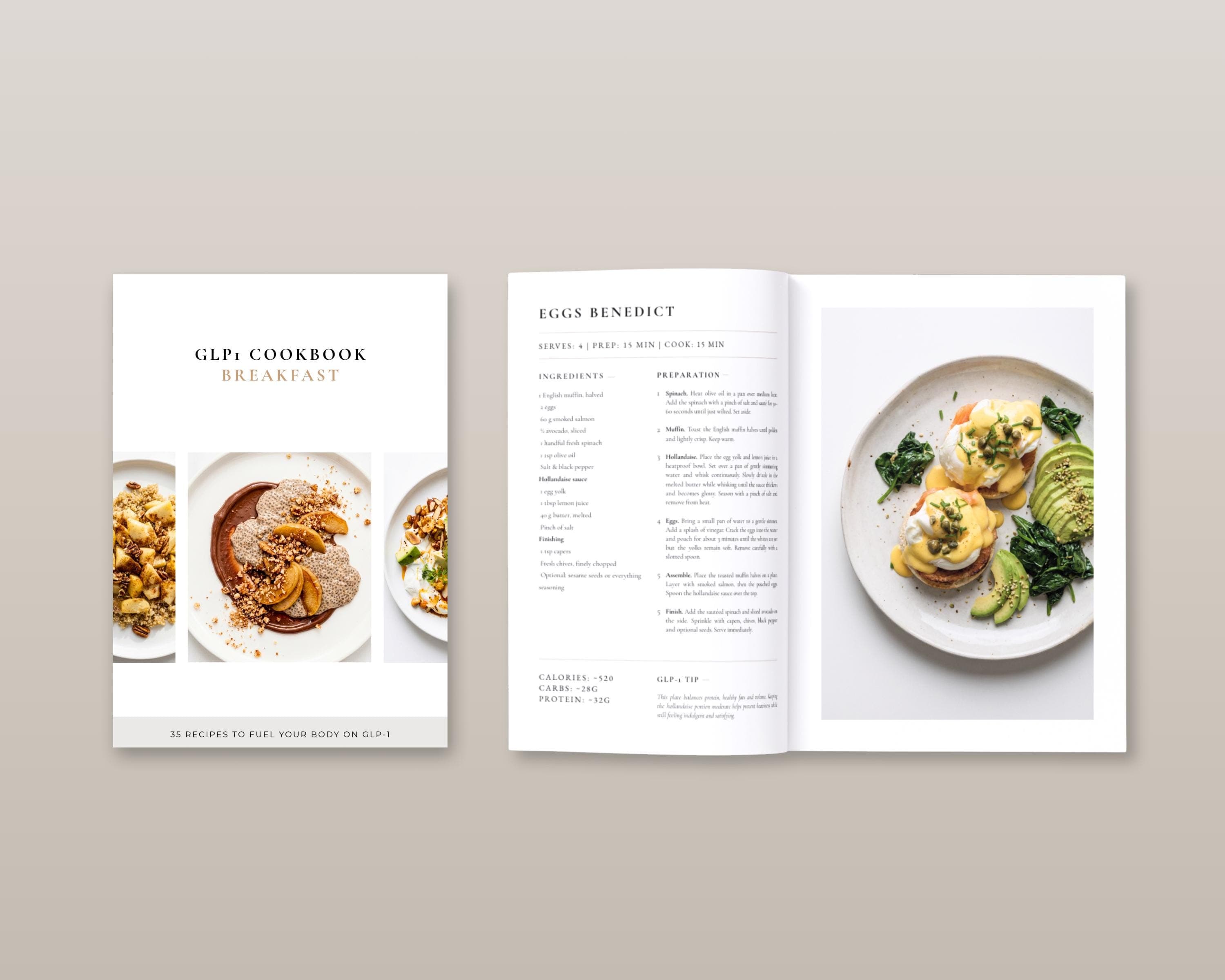 High Protein Breakfast Meal Plan | 35 GLP-1 Morning Recipes for Steady Blood Sugar | Easy Weight Loss Friendly PDF Cookbook