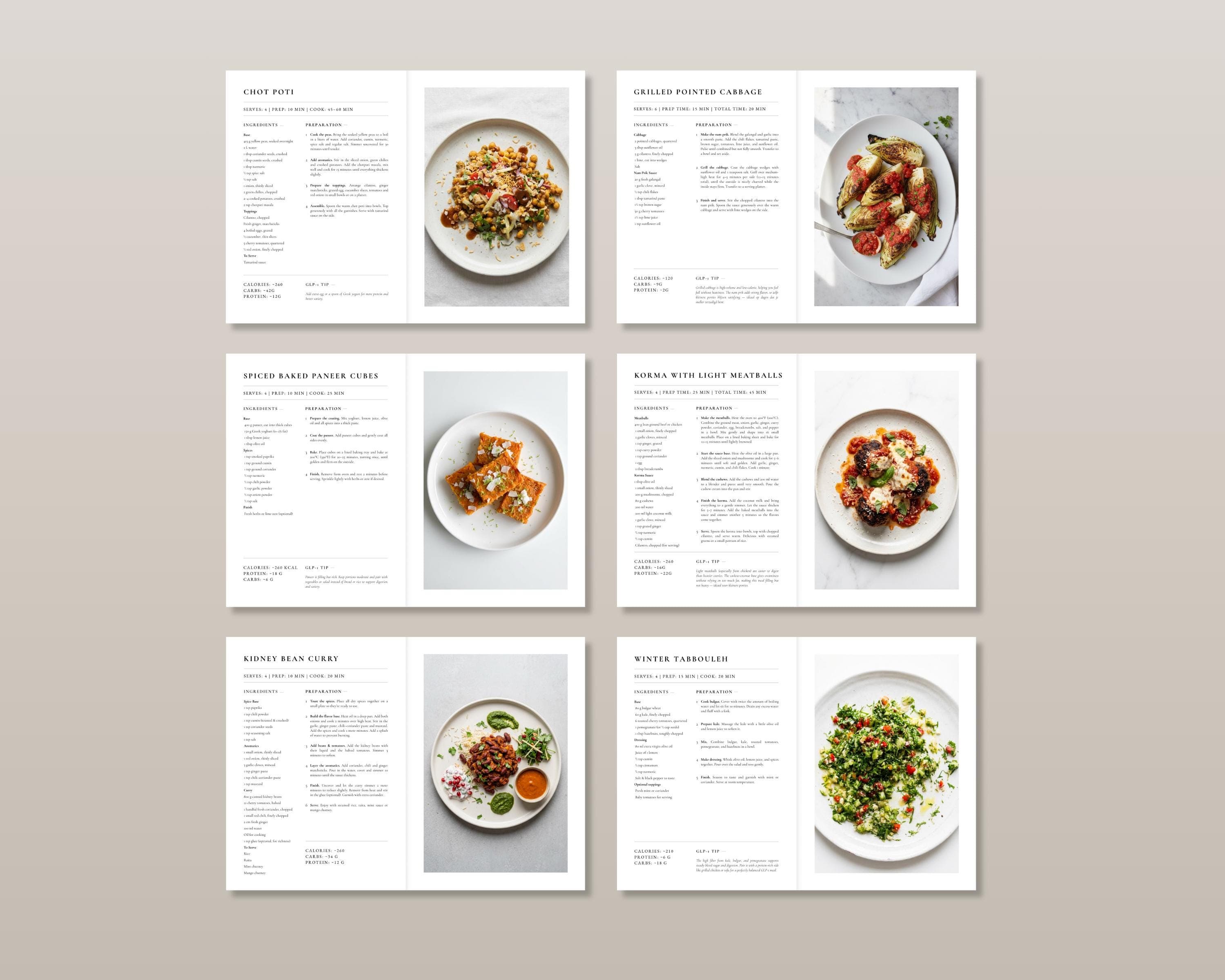 GLP-1 Light Meals Cookbook | 35 Small-Portion High Protein Recipes for Low Appetite | Instant PDF Download