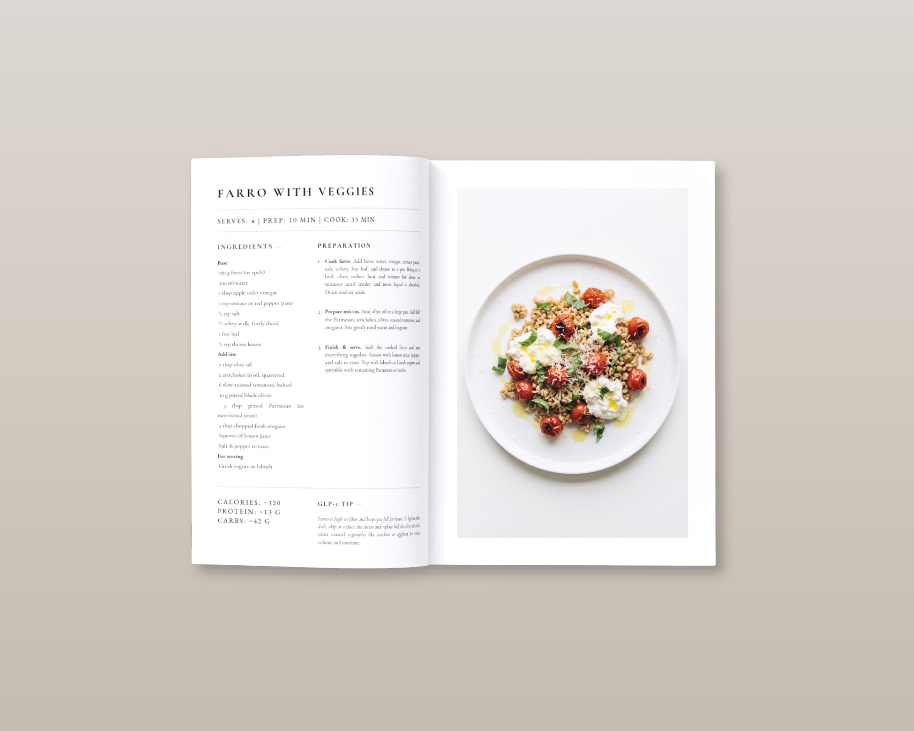 GLP-1 Light Meals Cookbook | 35 Small-Portion High Protein Recipes for Low Appetite | Instant PDF Download
