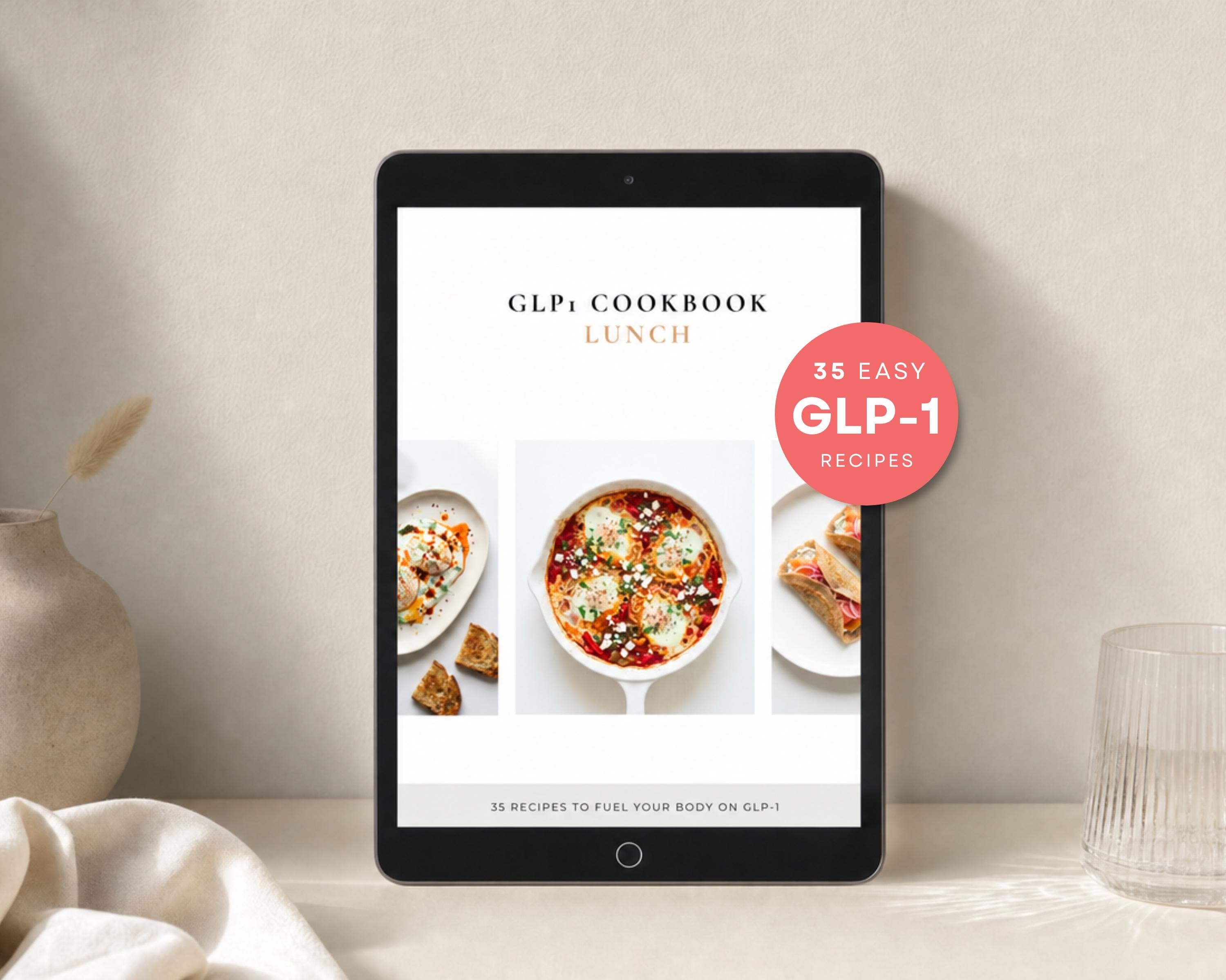 High Protein Lunch Meal Prep | 35 GLP-1 Recipes for Weight Loss & Steady Energy | Easy Make-Ahead PDF Cookbook