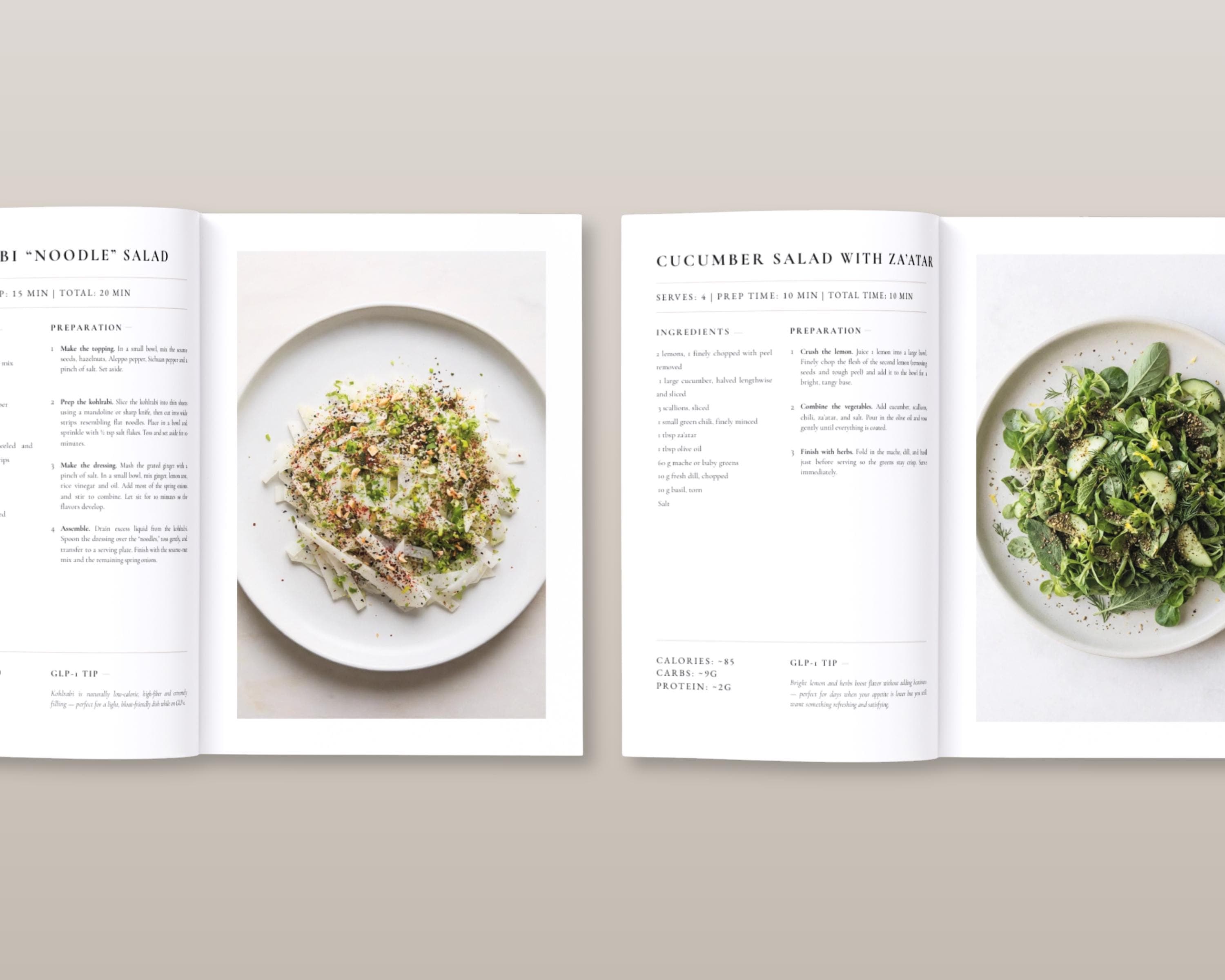 High Protein Salad Cookbook | 35 Filling GLP-1 Salad Bowls | Fiber-Rich No-Cook Lunches for Smaller Portions | Digital PDF