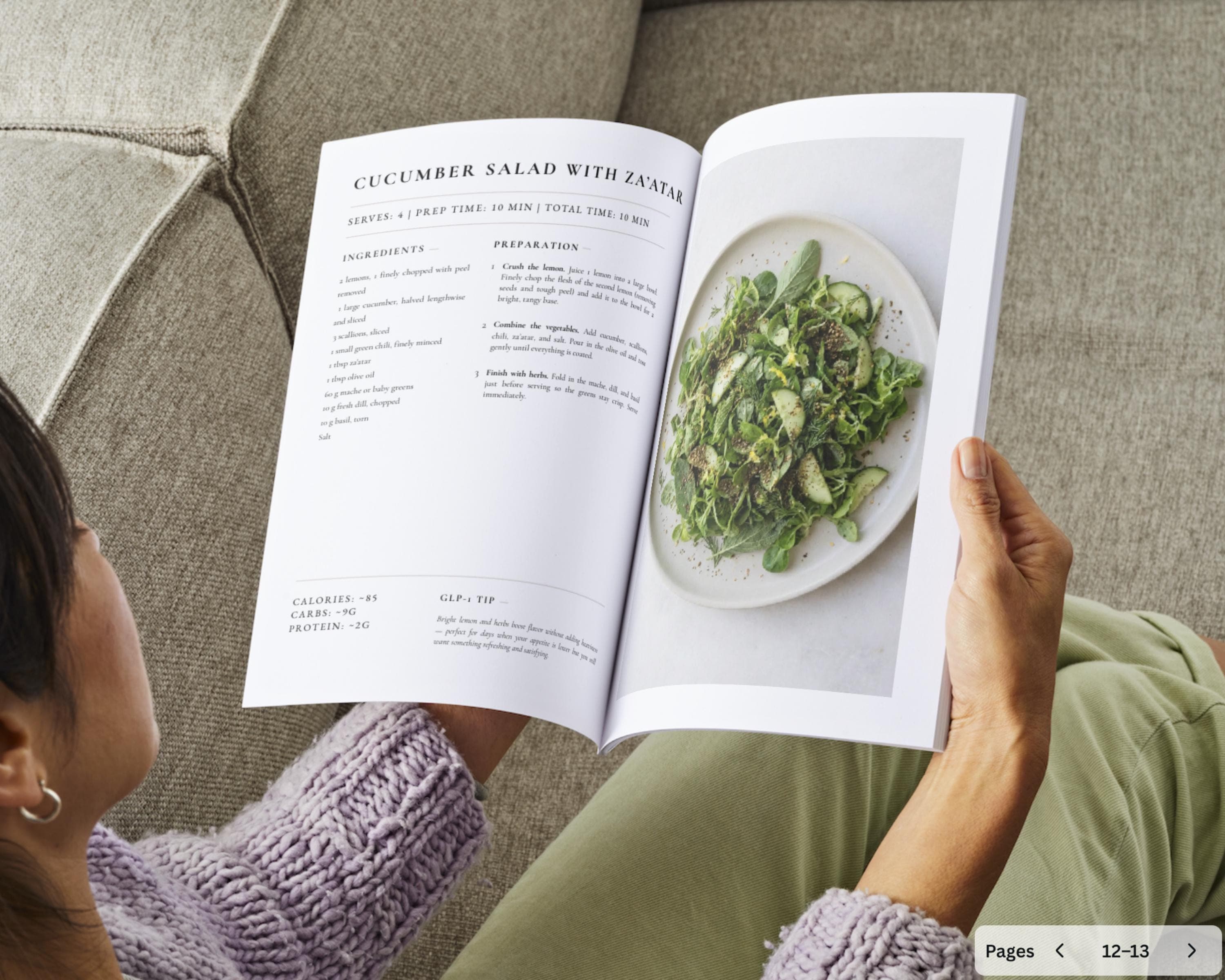 High Protein Salad Cookbook | 35 Filling GLP-1 Salad Bowls | Fiber-Rich No-Cook Lunches for Smaller Portions | Digital PDF