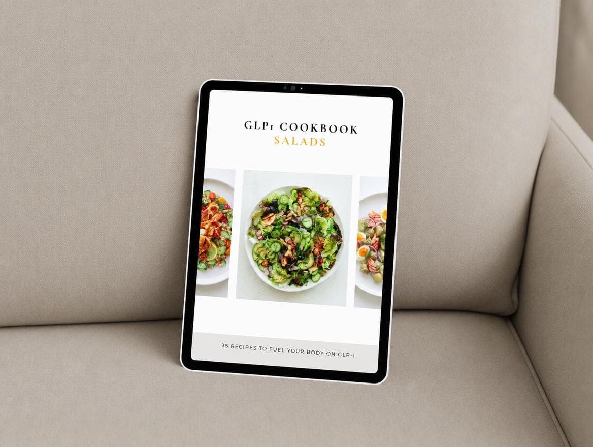 High Protein Salad Cookbook | 35 Filling GLP-1 Salad Bowls | Fiber-Rich No-Cook Lunches for Smaller Portions | Digital PDF