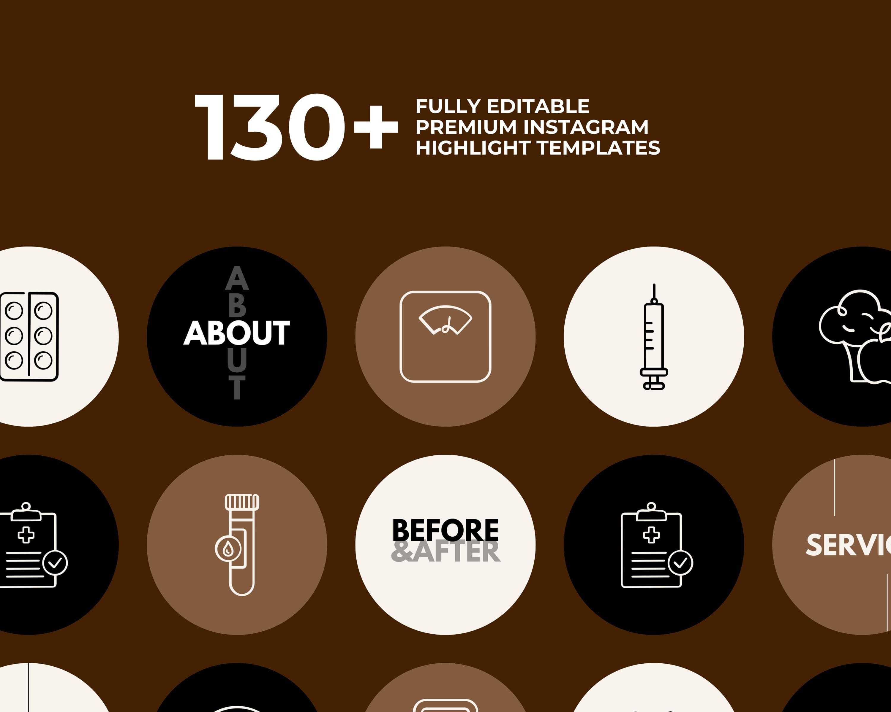 GLP-1 Weight Loss Instagram Templates | Med Spa Marketing Canva Bundle | Clinic Social Media Post Kit | Peptide Treatment Canva Templates