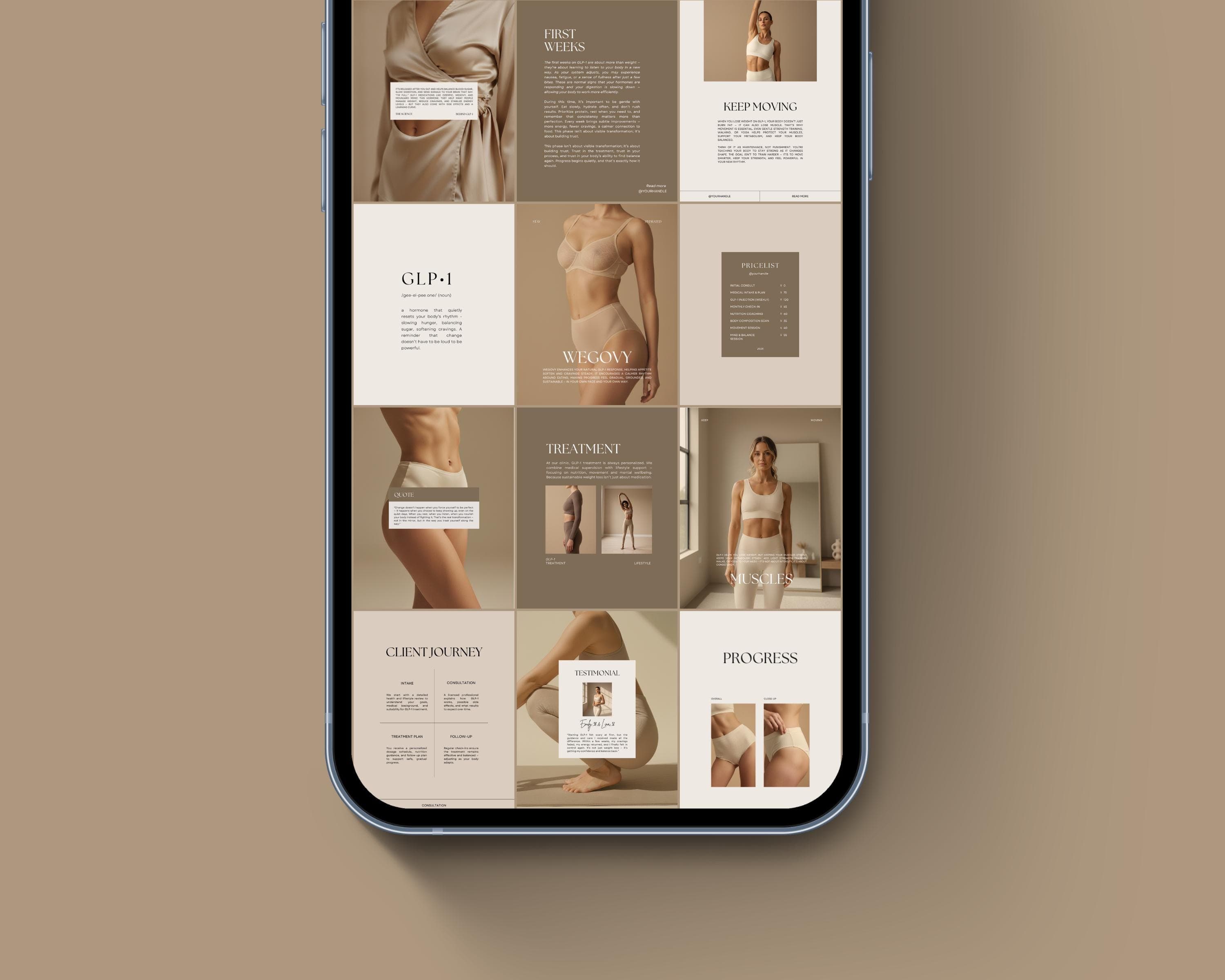 Weight Loss Injection Instagram Templates, Editable Canva Posts | Medical Weight Loss Clinic & Medspa Social Media