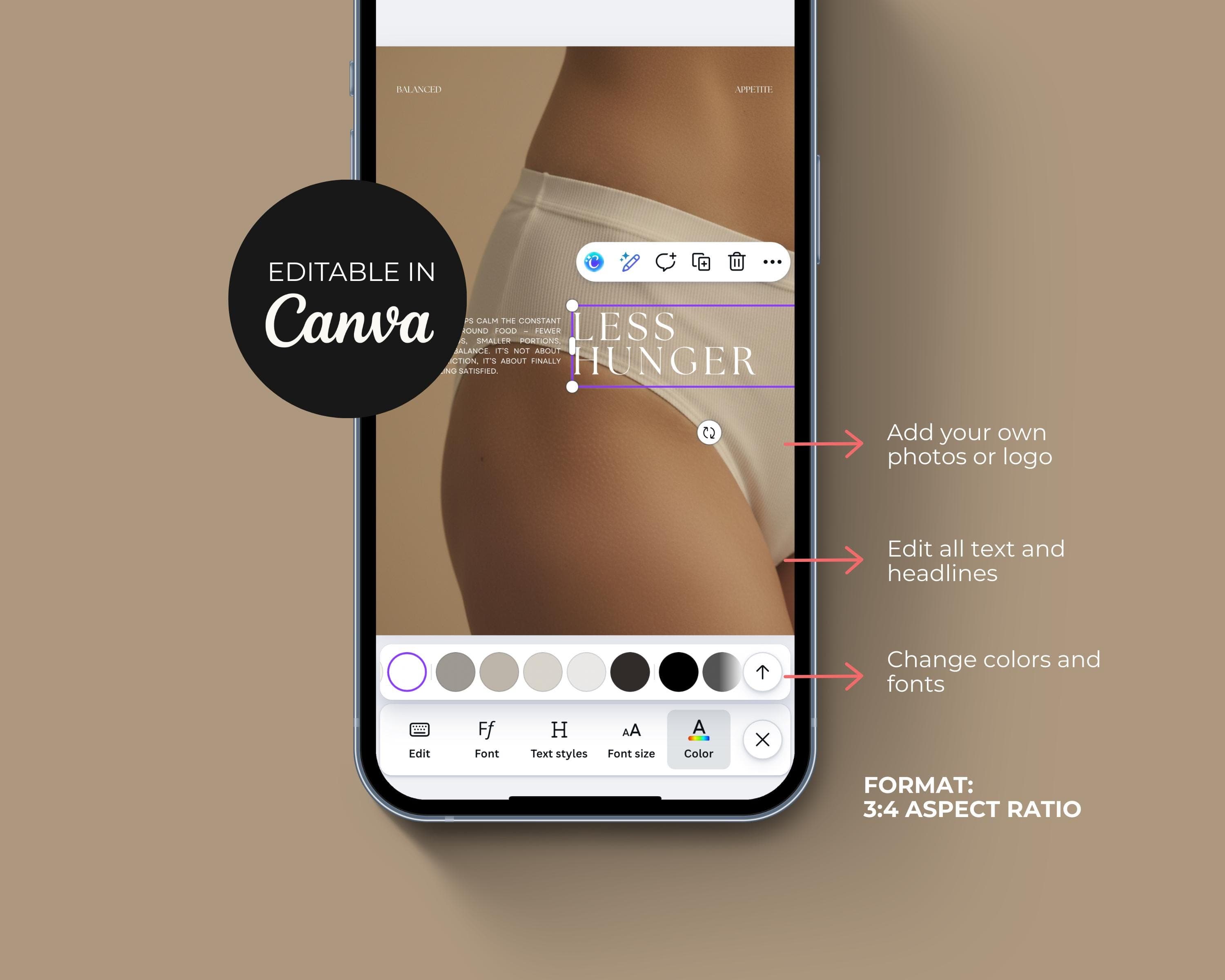 Weight Loss Injection Instagram Templates, Editable Canva Posts | Medical Weight Loss Clinic & Medspa Social Media