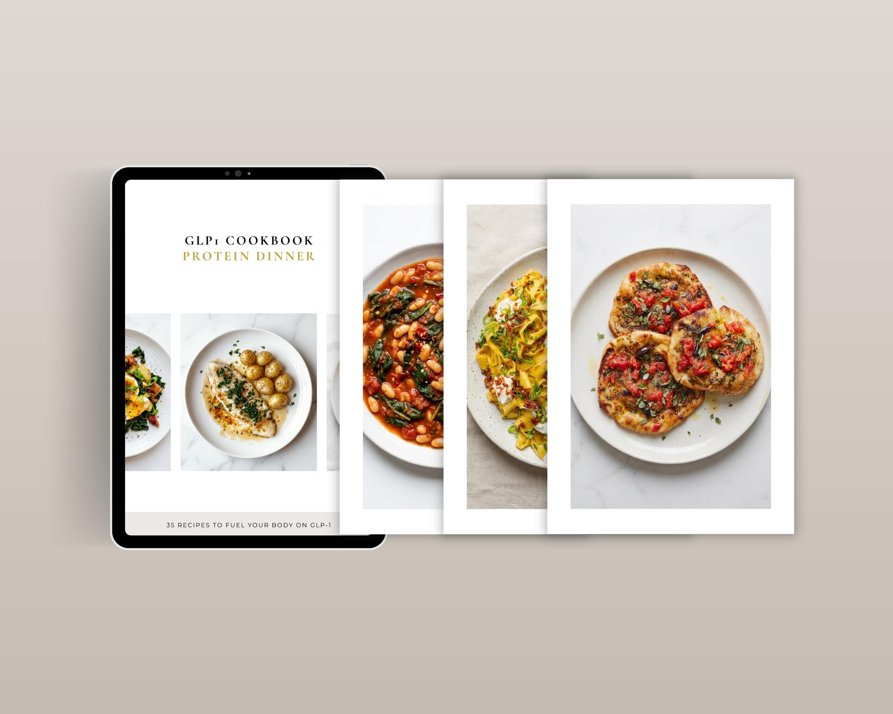 High Protein Meal Plan for Weight Loss | 35 GLP-1 Recipes with Protein Per Serving | Digital PDF Cookbook Instant Download