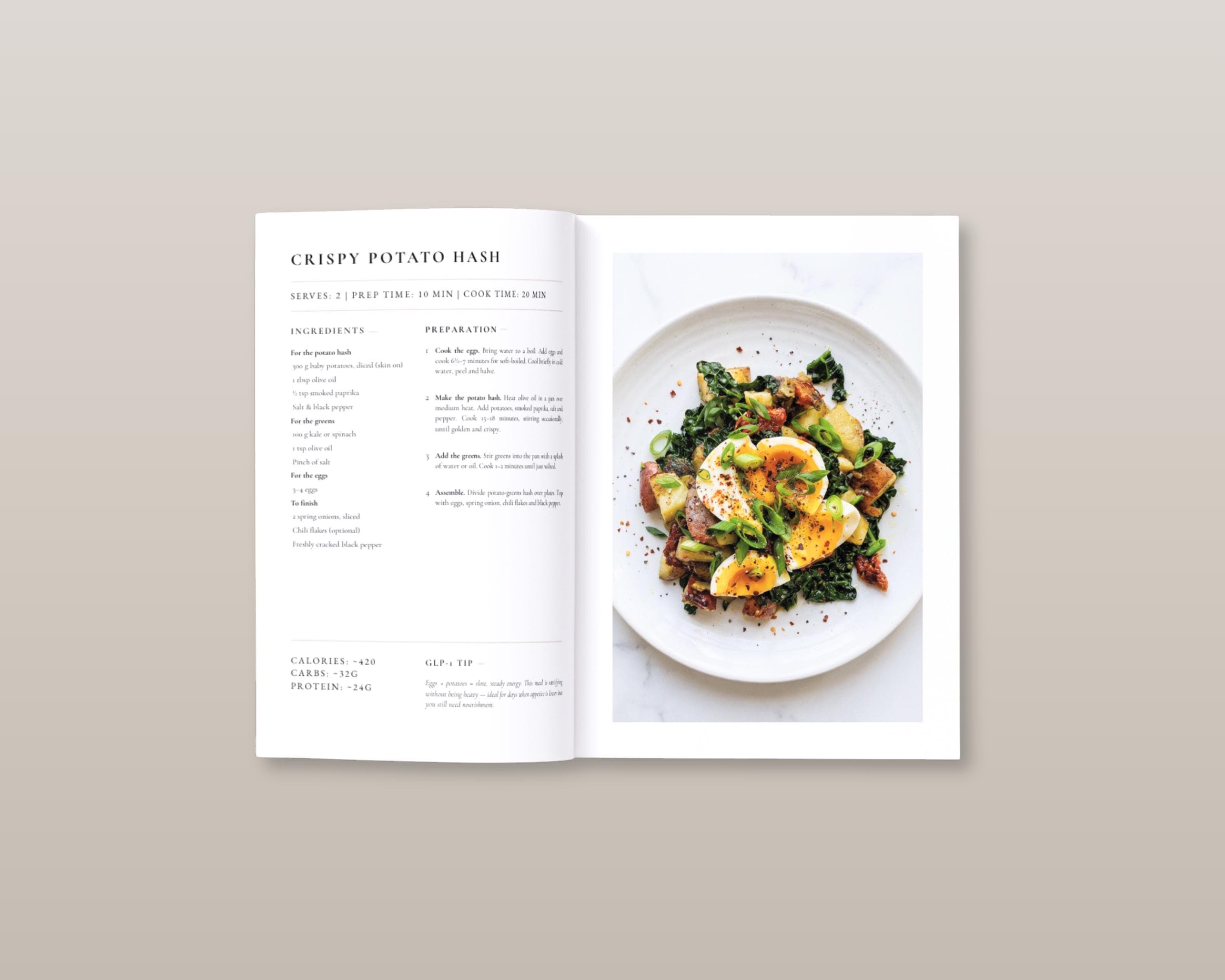 High Protein Meal Plan for Weight Loss | 35 GLP-1 Recipes with Protein Per Serving | Digital PDF Cookbook Instant Download