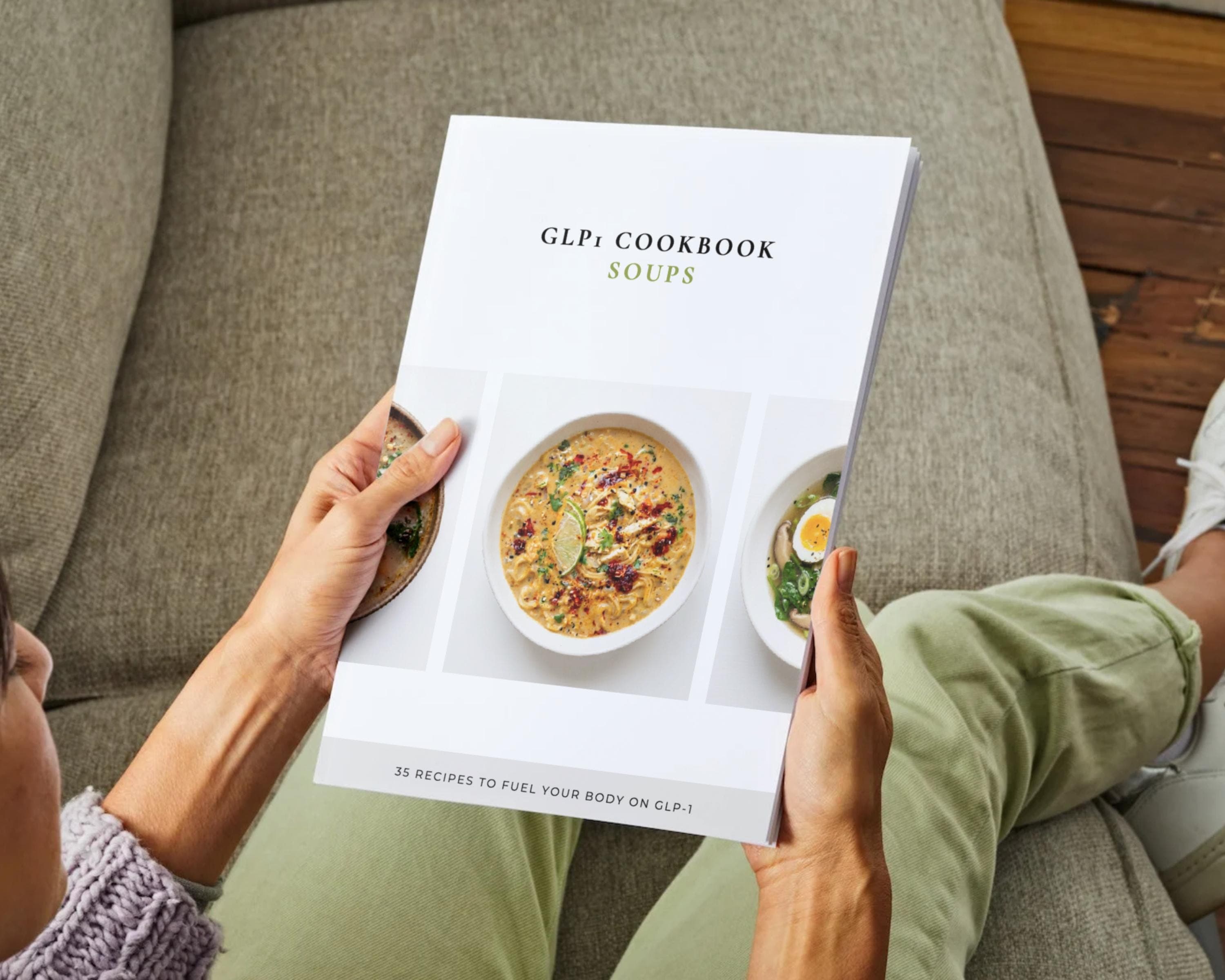 GLP-1 Soup Cookbook for Nausea Support | Tirzepatide High Protein Weight Loss Recipes | Light Digestible GLP1 Diet Meals