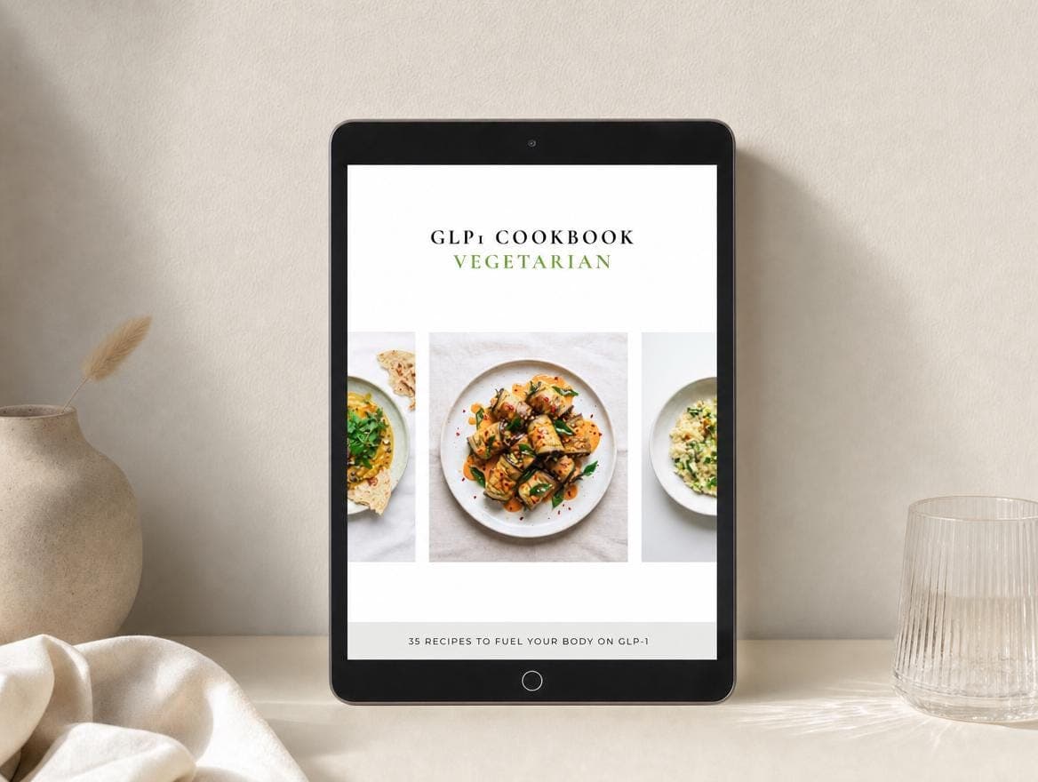 GLP-1 Vegetarian Recipes | 35 Meat-Free High Protein Meals with Fiber & Calories | Instant PDF Cookbook Download