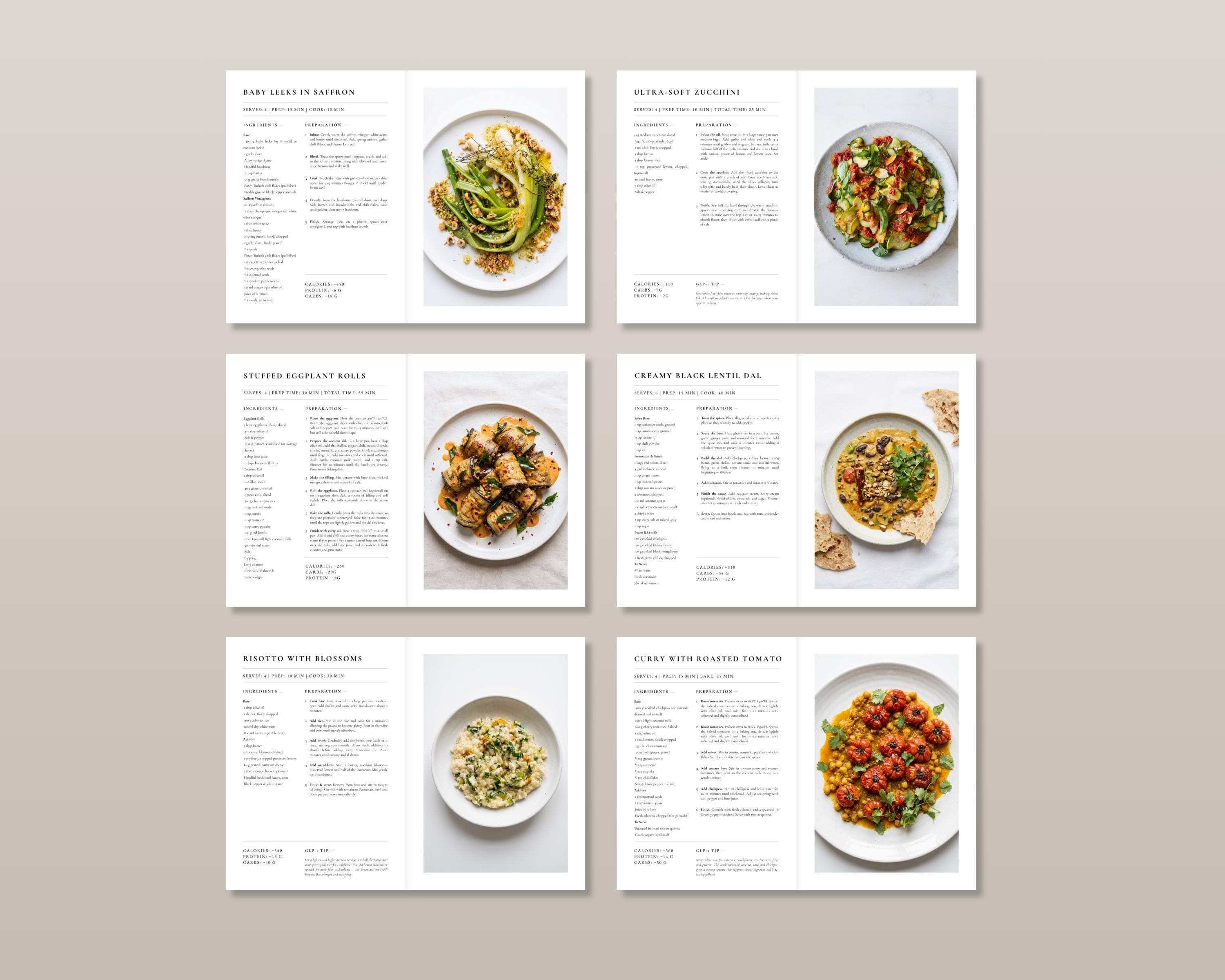 GLP-1 Vegetarian Recipes | 35 Meat-Free High Protein Meals with Fiber & Calories | Instant PDF Cookbook Download
