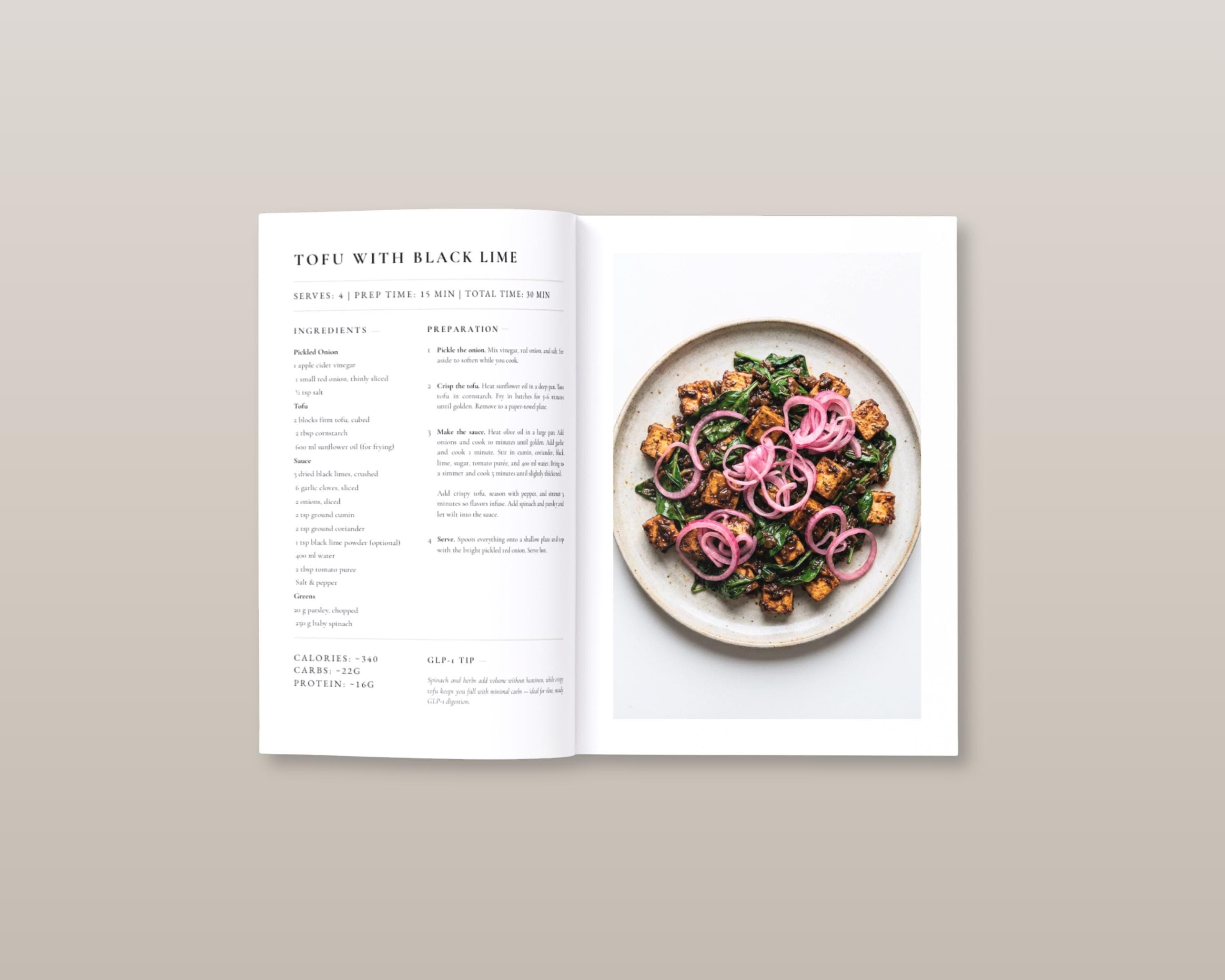 GLP-1 Vegetarian Recipes | 35 Meat-Free High Protein Meals with Fiber & Calories | Instant PDF Cookbook Download