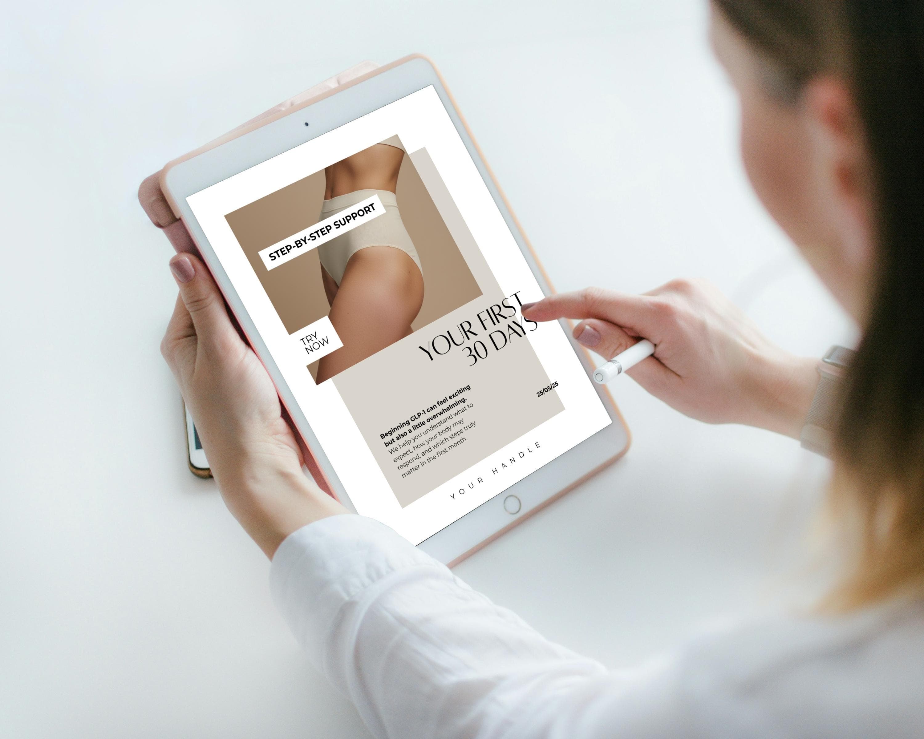 Med Spa Weight Loss Flyer, 2 Editable Canva GLP-1 Marketing Templates