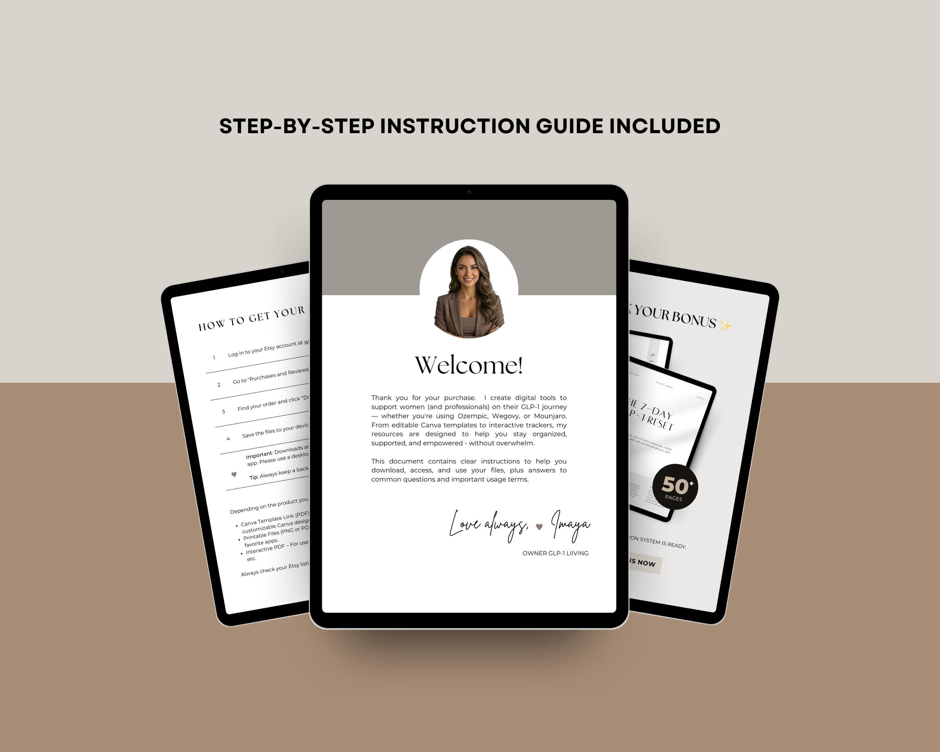 Med Spa Weight Loss Flyer, 2 Editable Canva GLP-1 Marketing Templates