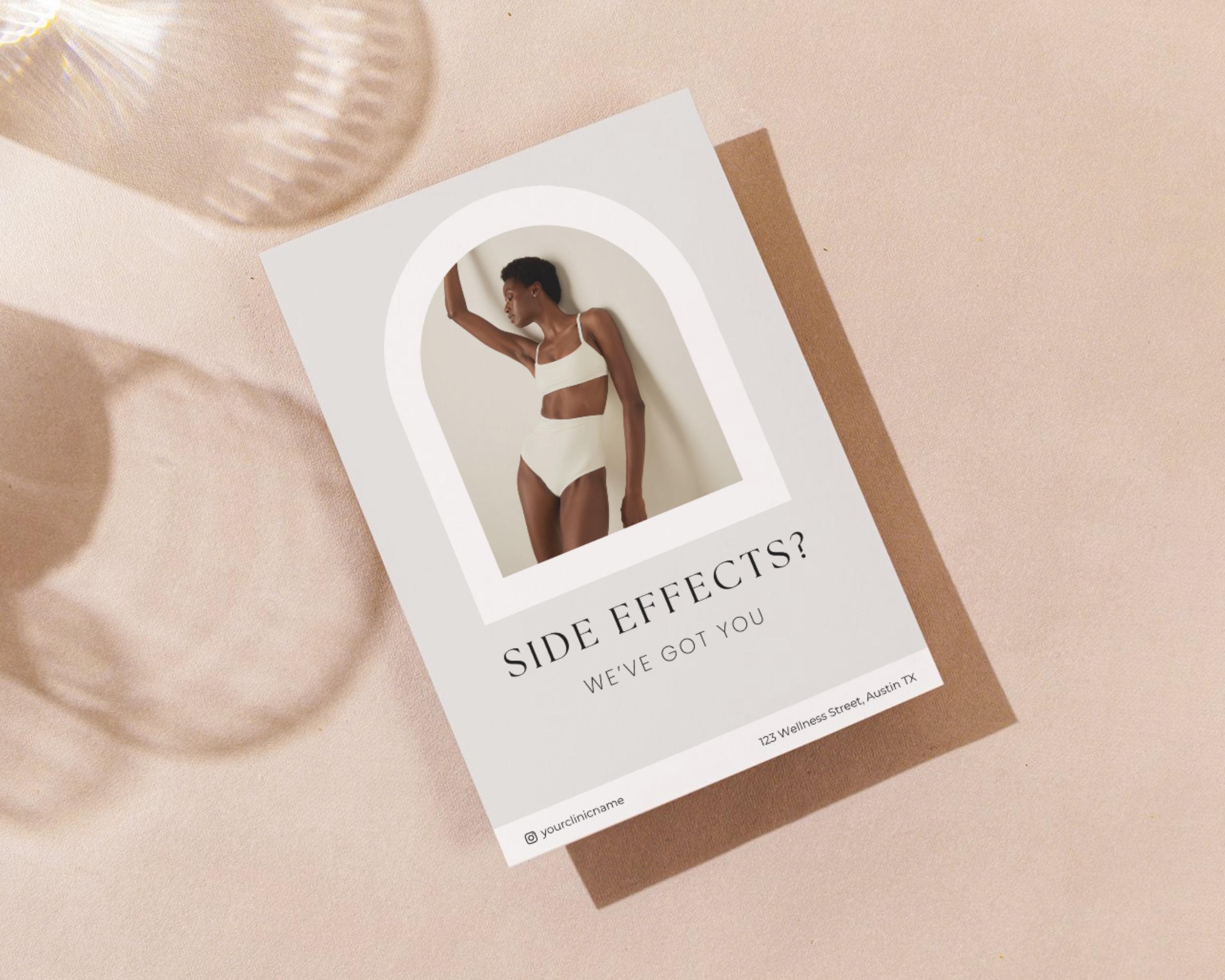 Tirzepatide GLP-1 Flyer Template | Beauty Clinic Weight Loss Marketing Canva Templates | Client Education Social Media Post