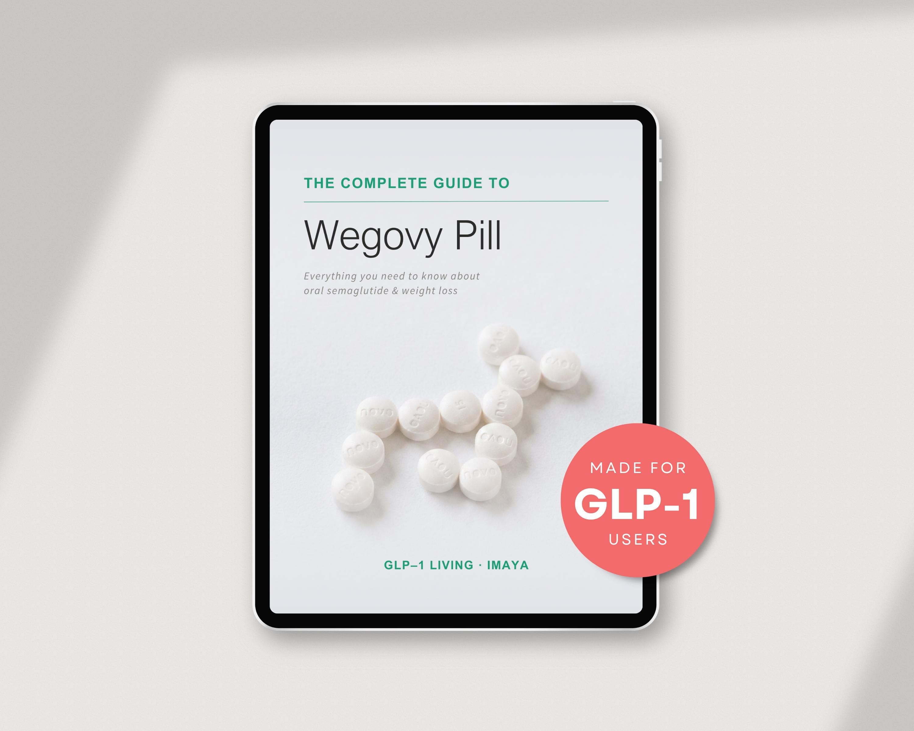 GLP1 Pill Ebook Semaglutide Guide Pill vs Injection Diet Plan Side Effects Dosing Schedule Weight Loss PDF Digital Download