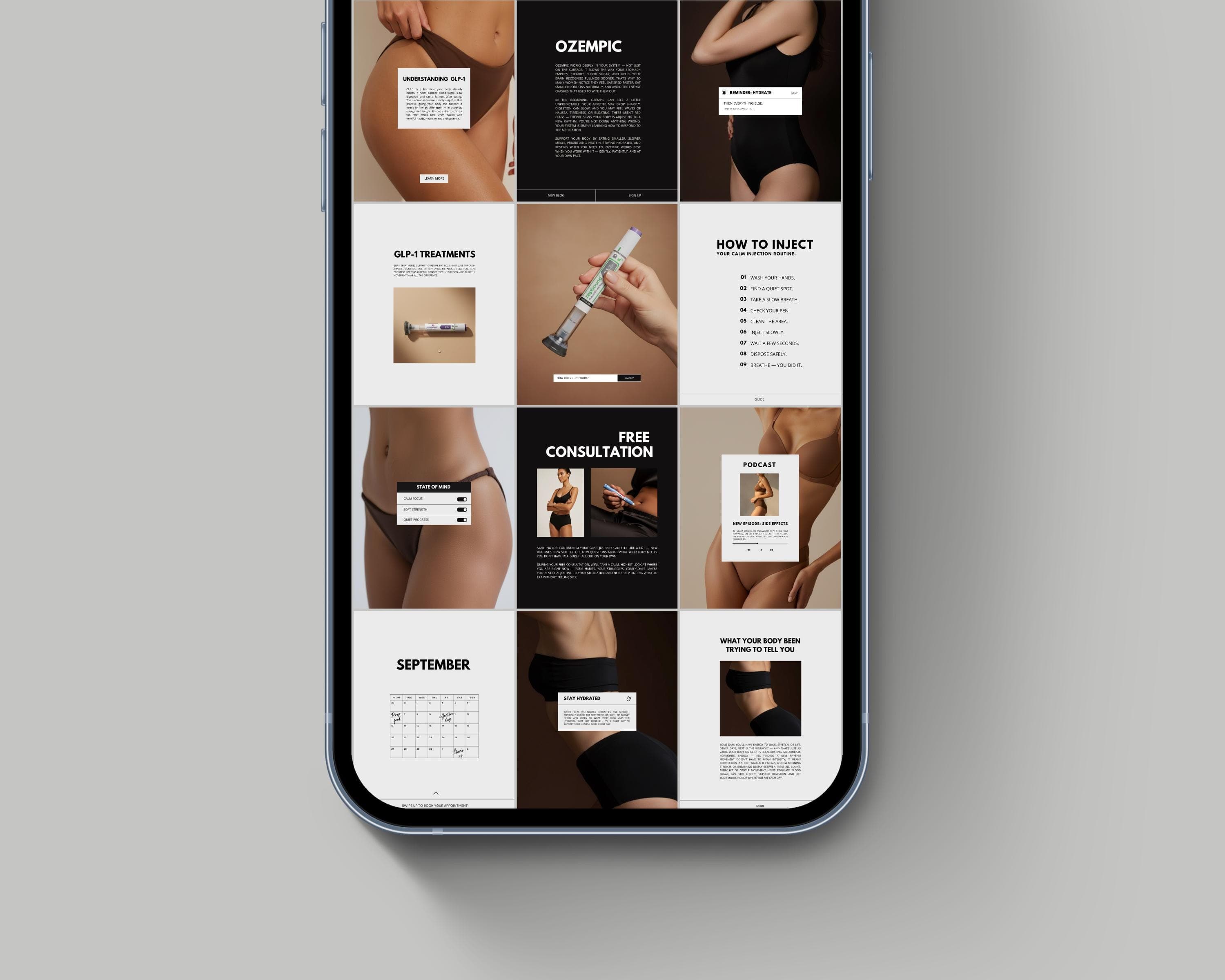 Weight Loss Medication Instagram Templates, Editable Canva Posts | Medical Weight Loss Clinic Marketing & Medspa Kit