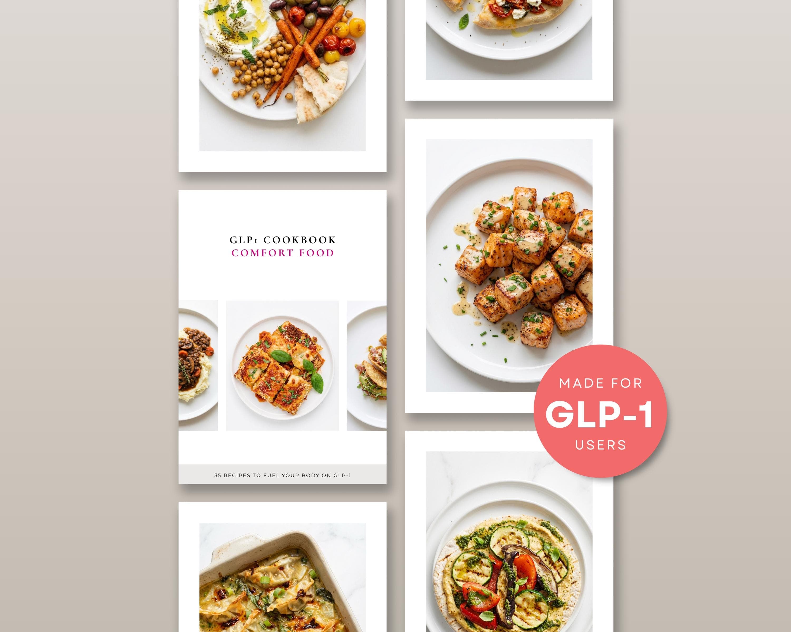 Healthy Comfort Food Cookbook for Weight Loss | High Protein Cozy GLP-1 Recipes | 35 Lightened Classics | Printable PDF