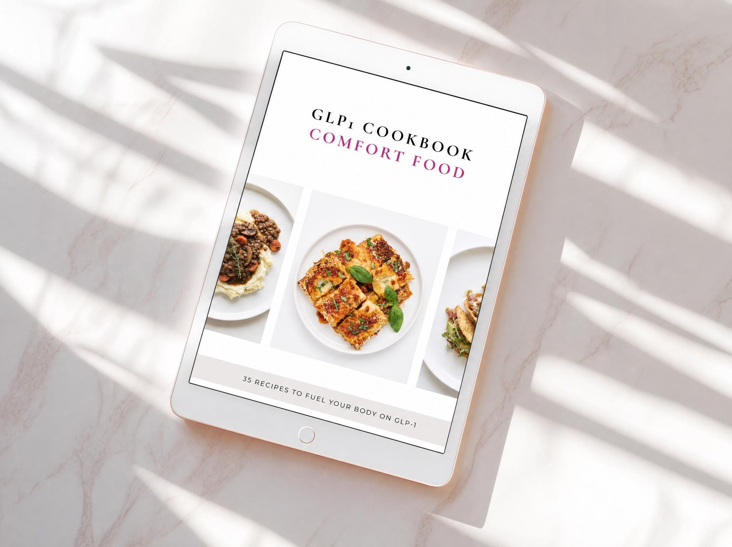Healthy Comfort Food Cookbook for Weight Loss | High Protein Cozy GLP-1 Recipes | 35 Lightened Classics | Printable PDF