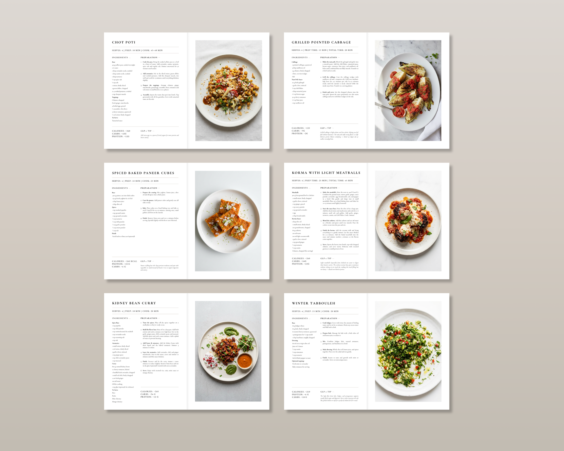 GLP-1 Light Meals Cookbook on phone screen — easy access digital download