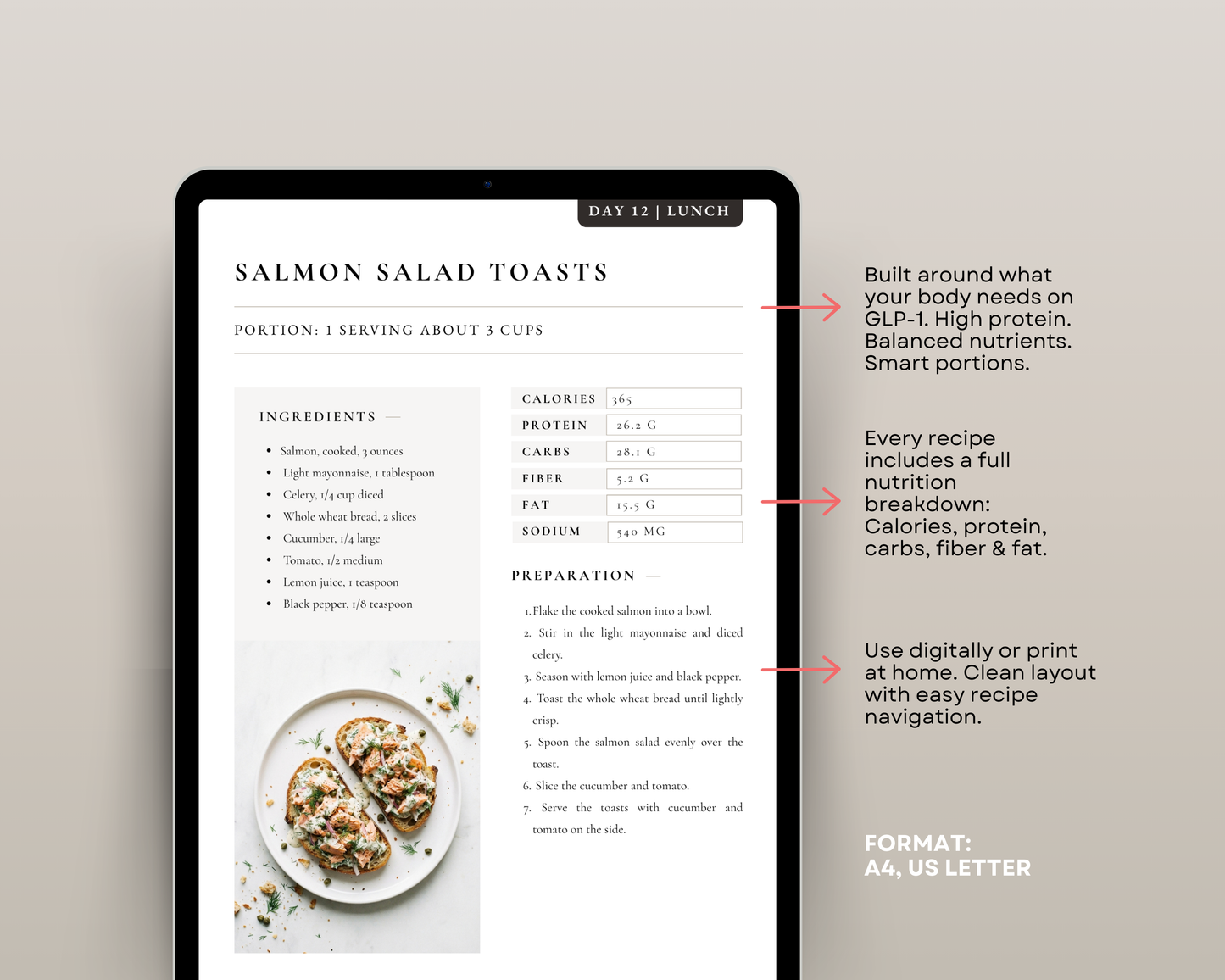 High-protein lunch ideas from the 30-day Ozempic meal plan — gentle and easy to prepare
