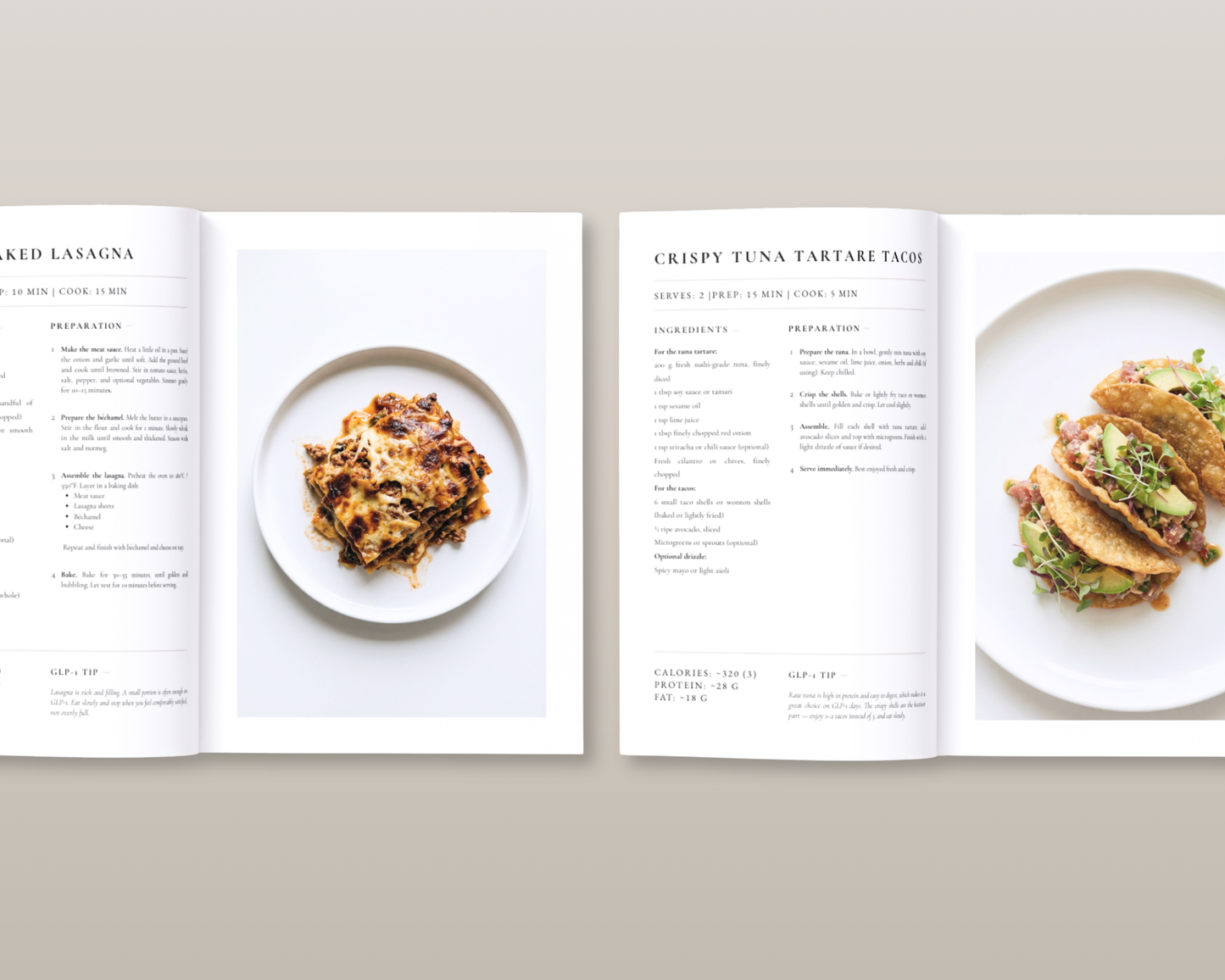 Ozempic comfort food recipes digital cookbook download shown on desk setup