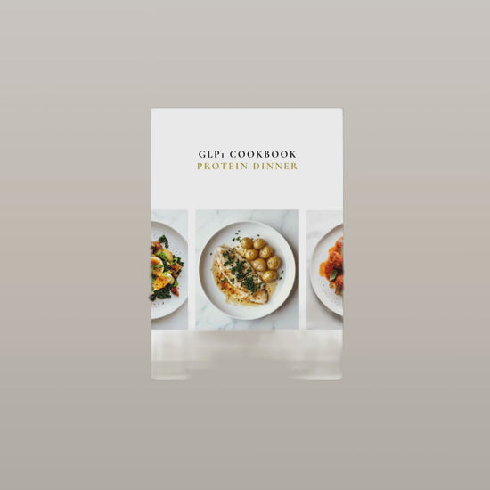 GLP-1 Living Protein Cookbook download preview — clean layout with recipe index
