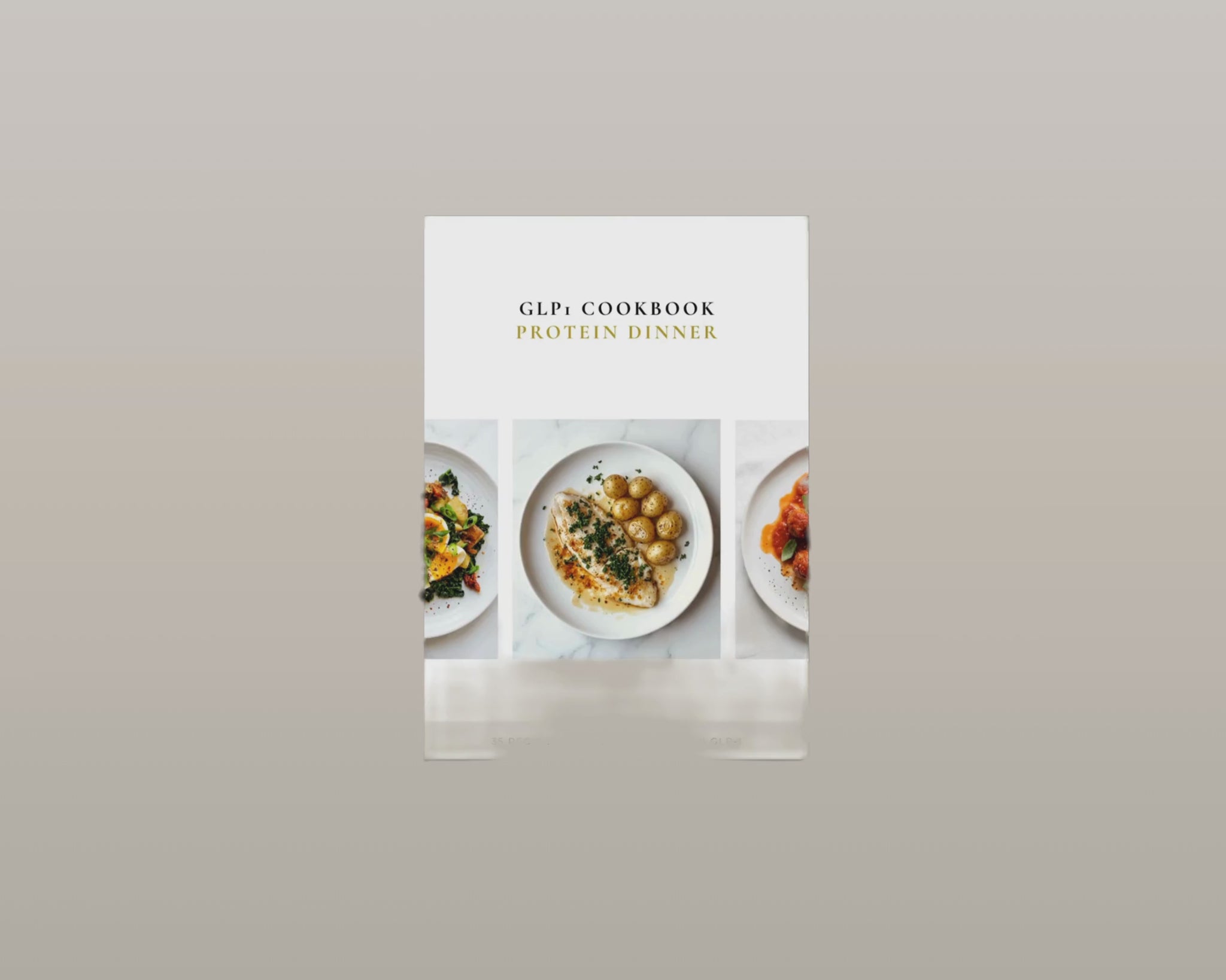 GLP-1 Living Protein Cookbook download preview — clean layout with recipe index