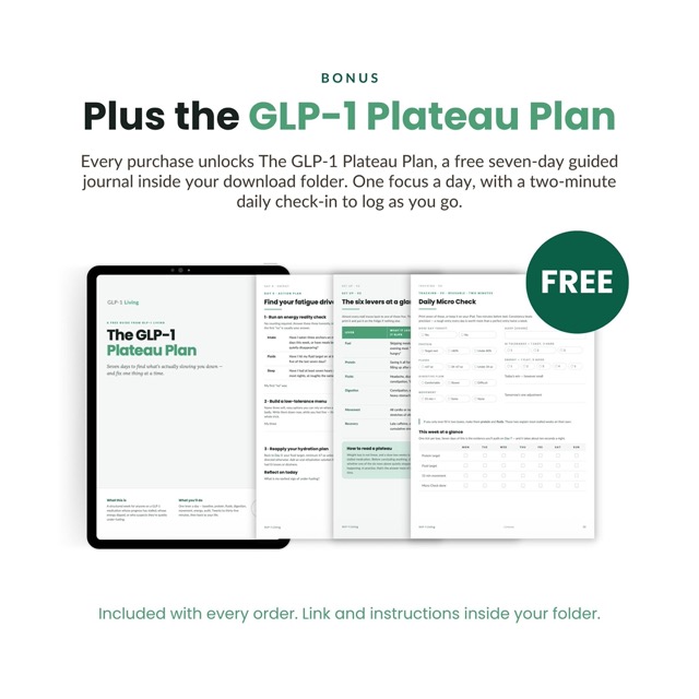 GLP-1 Weight Loss Tracker | Injection & Side Effects Journal (Digital Download)