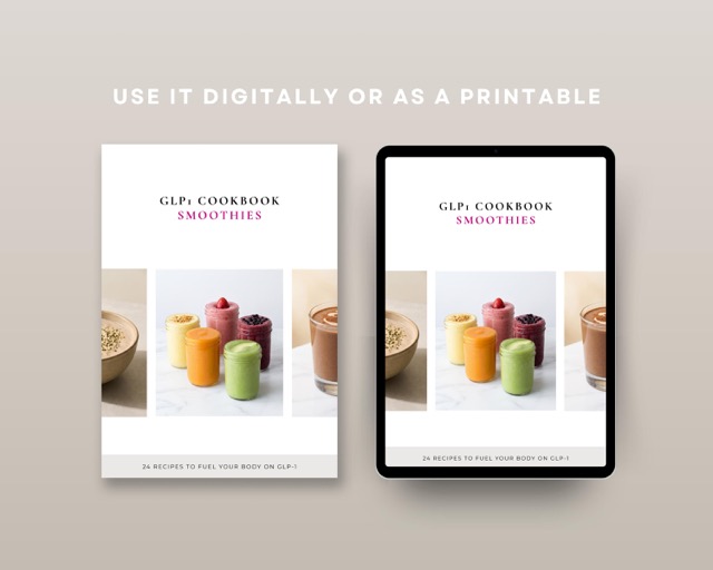 GLP-1 Smoothie Meal Plan, Weight Loss Recipes, Food Tracker (Digital Download)