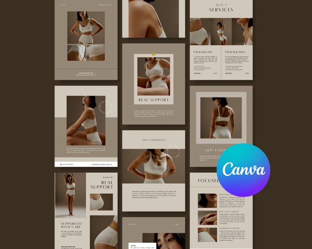 Tirzepatide Zepbound Weight Loss Flyer, Canva Patient Education Template